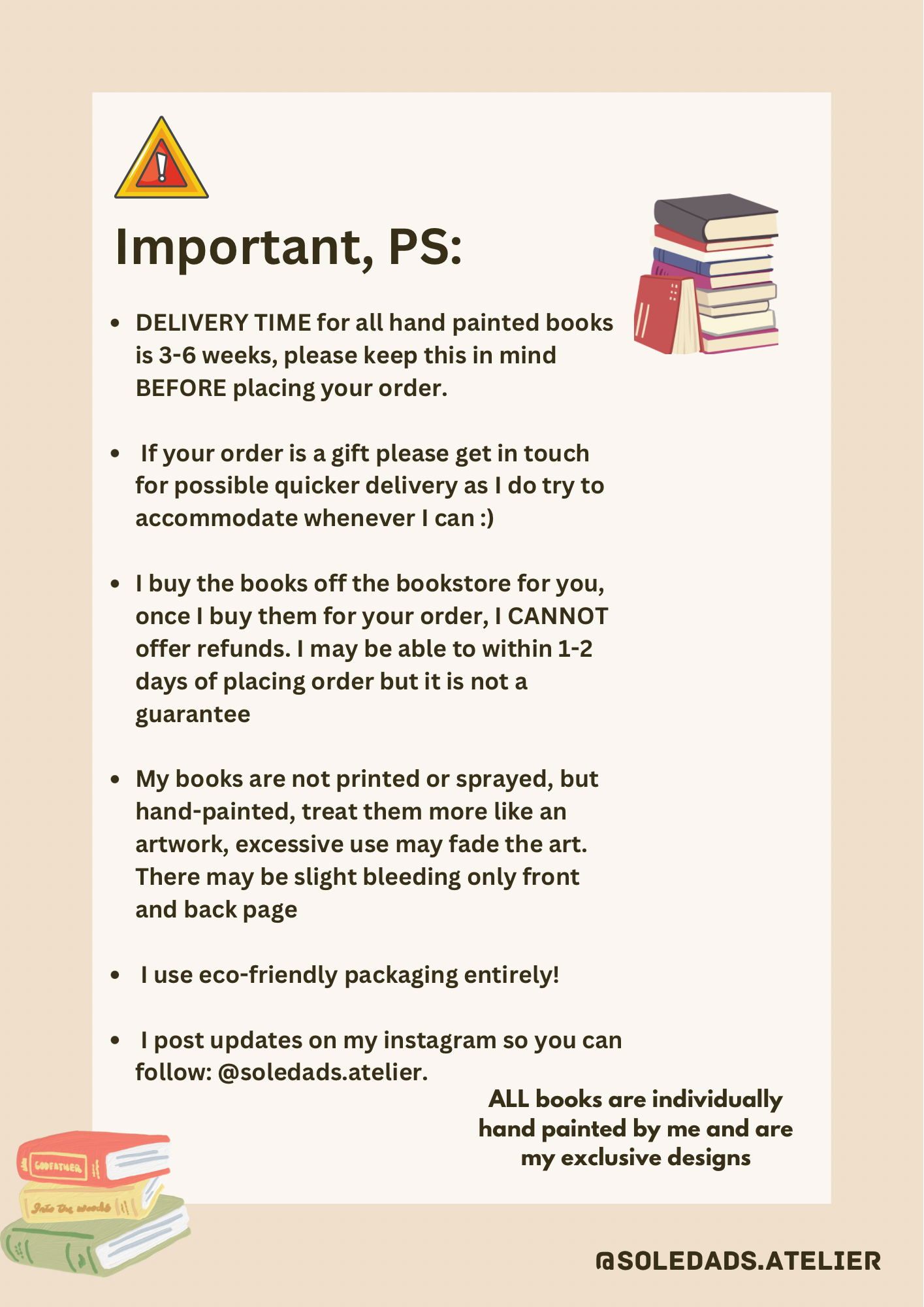 Adenashire Series: A FELLOWSHIP of Bakers & Magic A FELLOWSHIP of Librarians and Dragons Hand-painted Book Edges - Special Edition Book