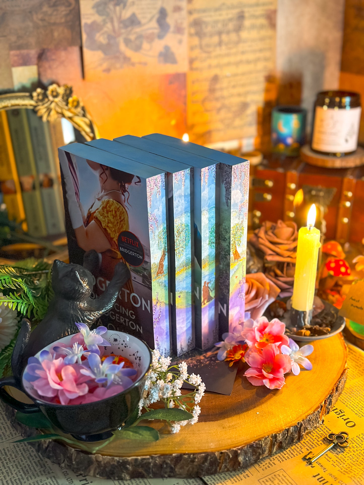 Bridgerton Books Hand-Painted Edges