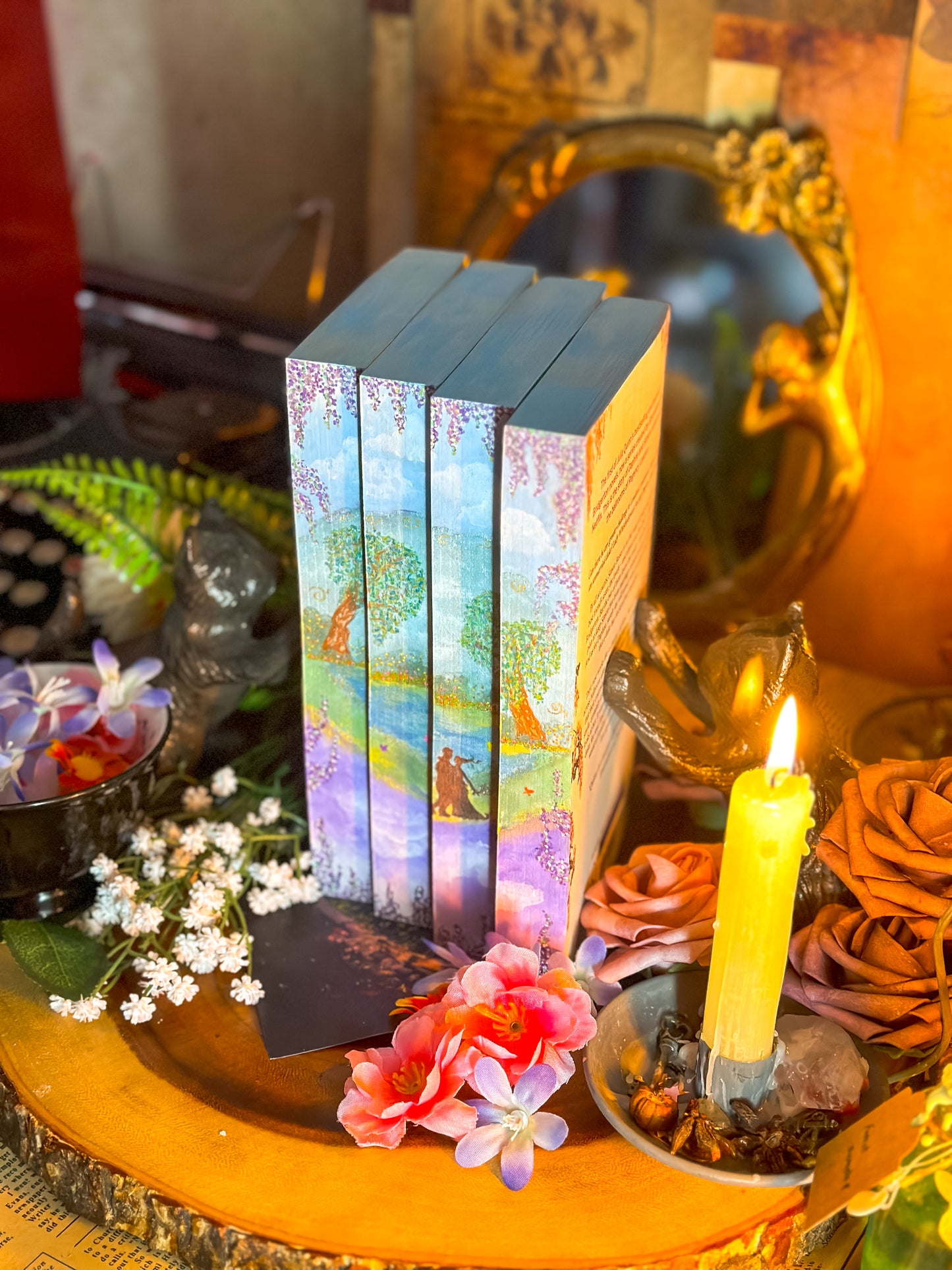 Bridgerton Books Hand-Painted Edges