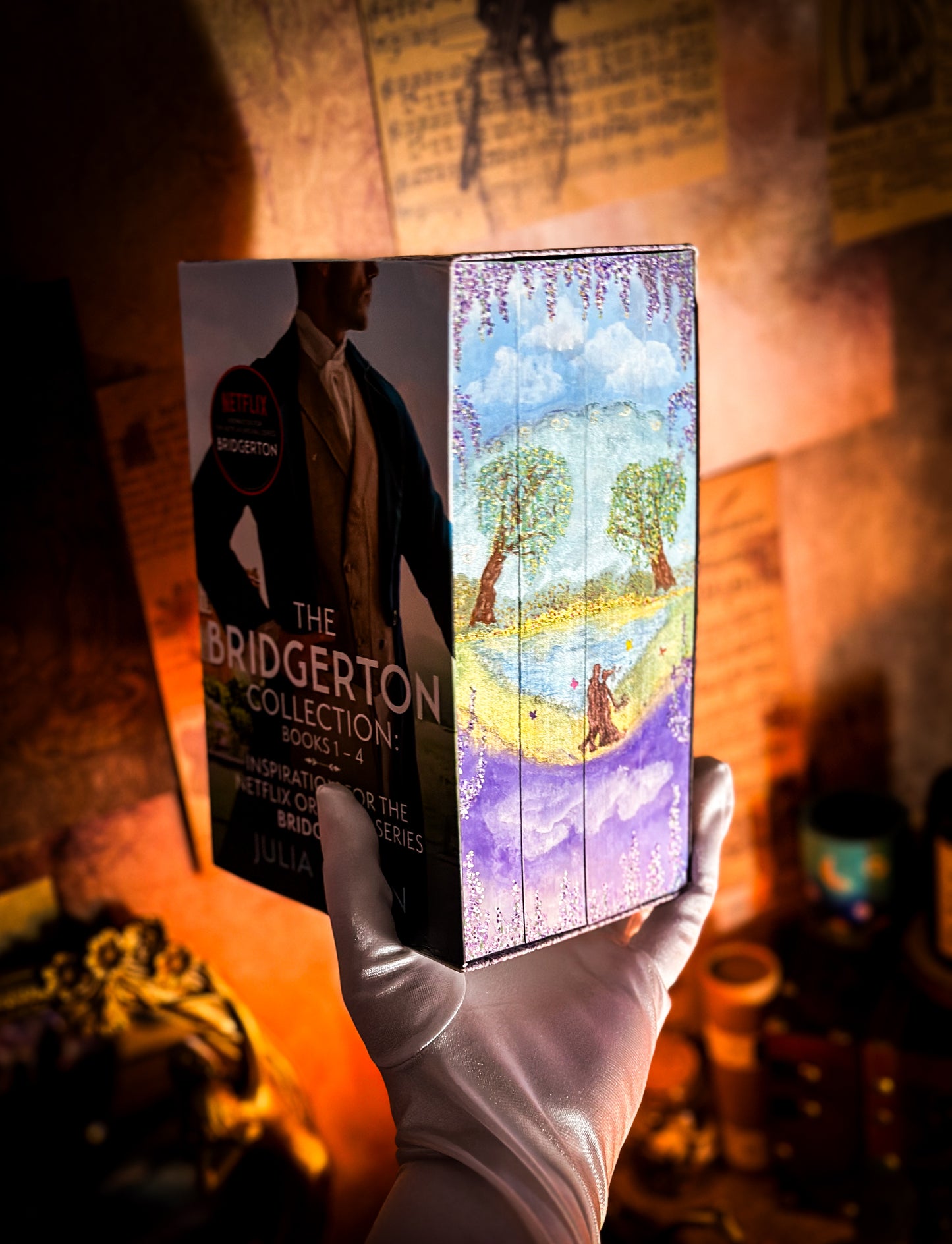 Bridgerton Books Hand-Painted Edges