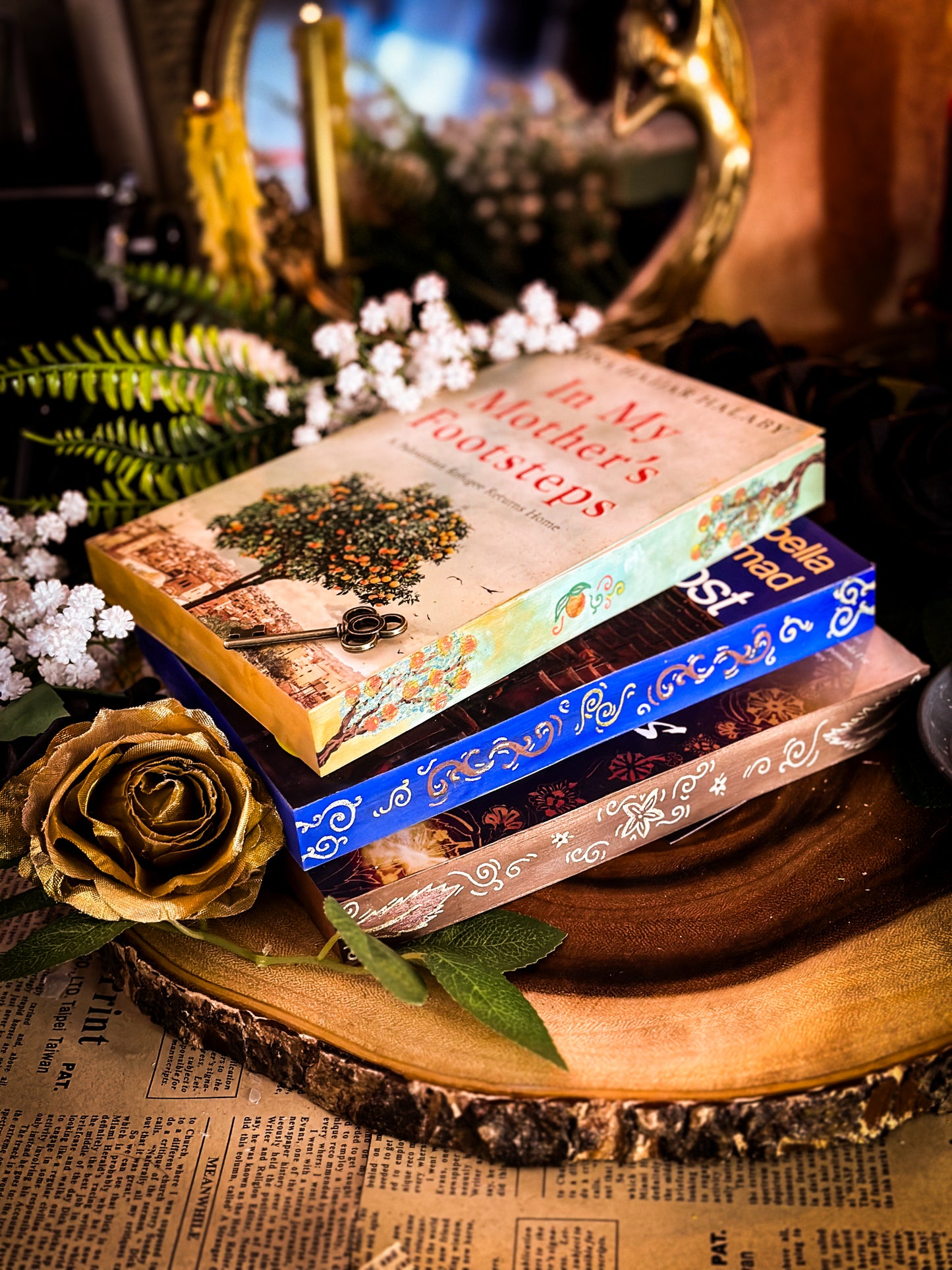 BOOKS FOR PALESTINE : HAND PAINTED EDGES
