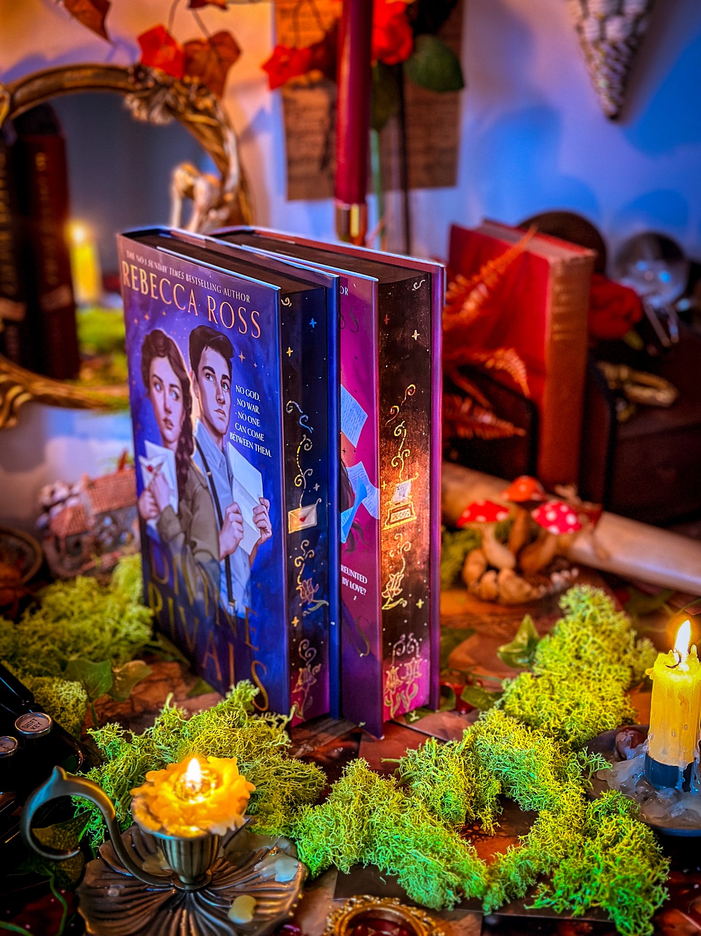 Letters of Enchantment series HANDPAINTED Book Edges - Divine Rivals, Ruthless Vows - Special Edition Books (With VINYL FOILS)