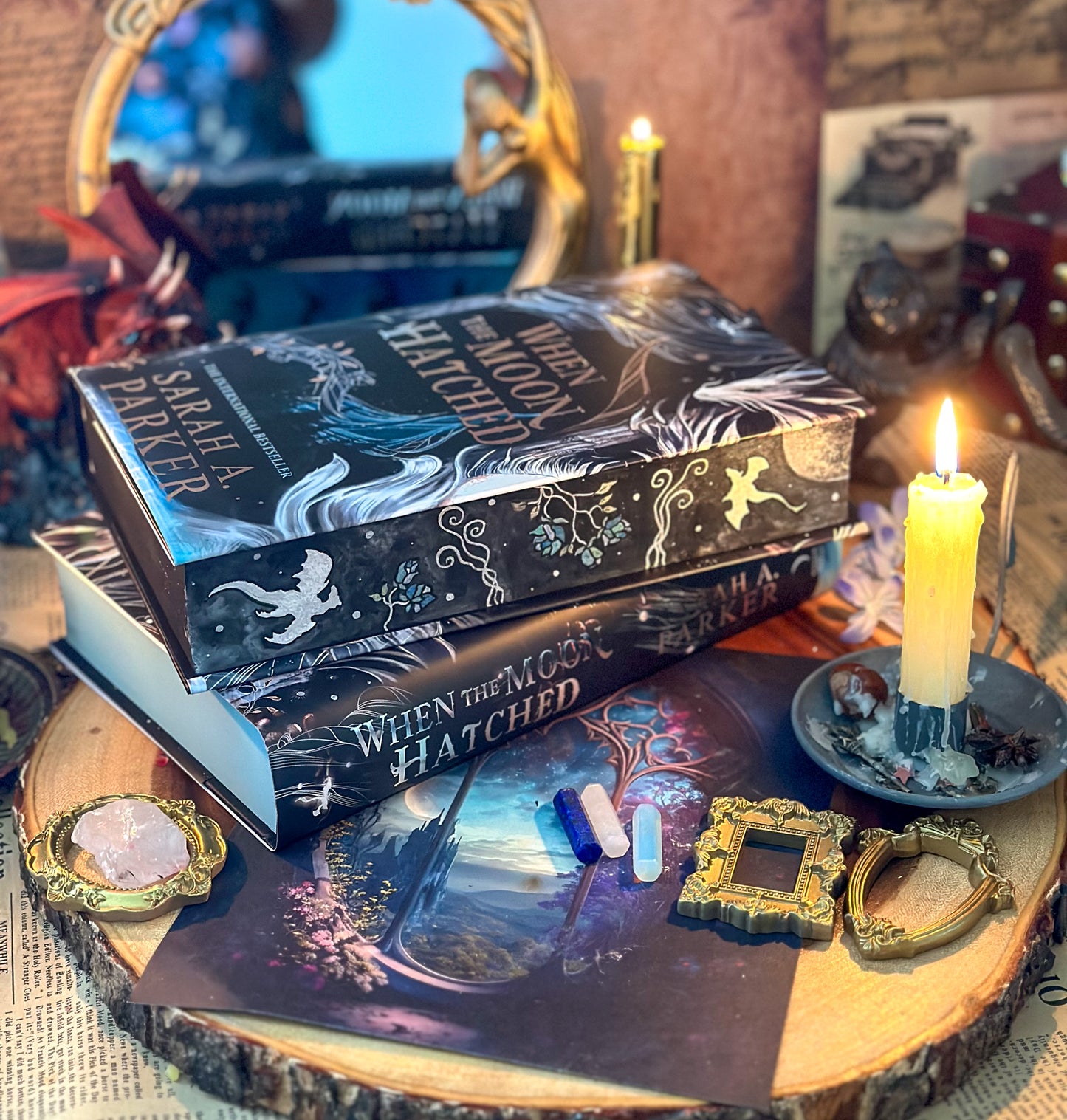When the Moon Hatched Hand-Painted Book Edges (UK Edition)