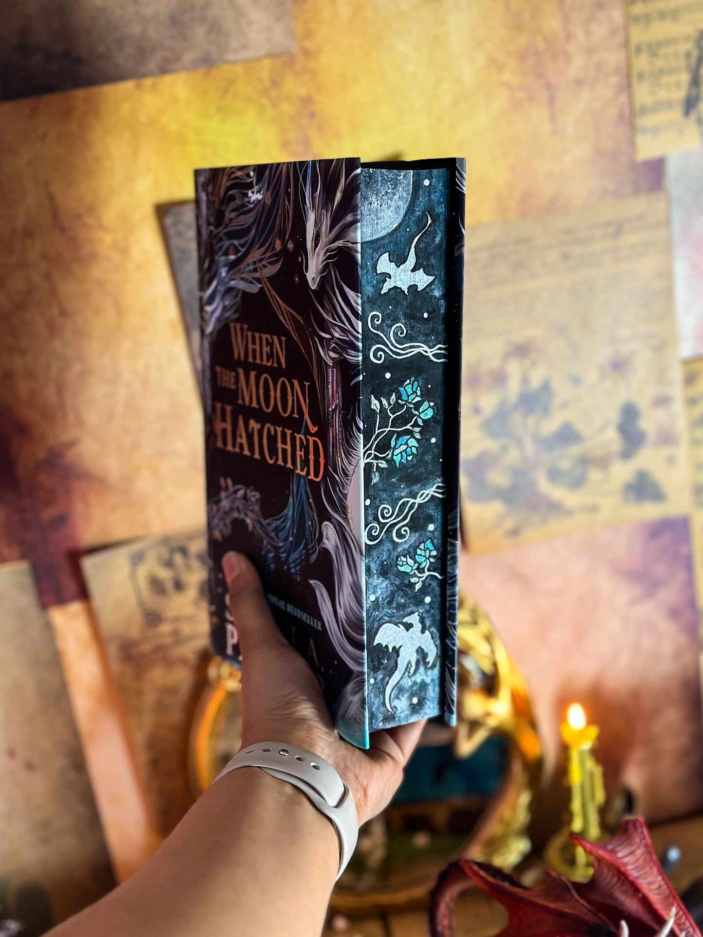 When the Moon Hatched Hand-Painted Book Edges (UK Edition)