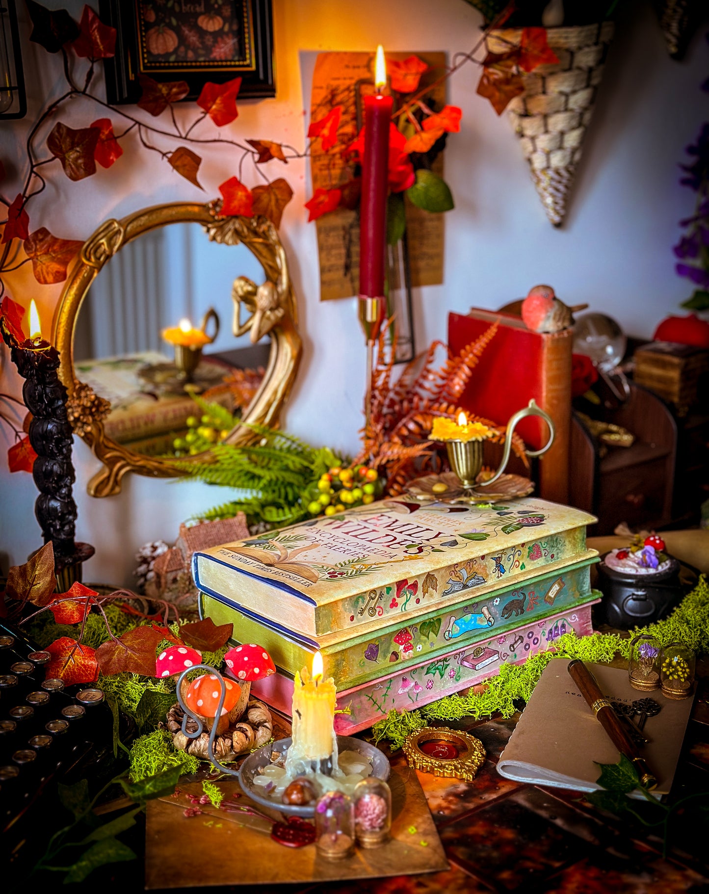 Emily Wilde's Encyclopaedia of Faeries & Emily Wilde's Map of the Otherlands HANDPAINTED BOOK EDGE