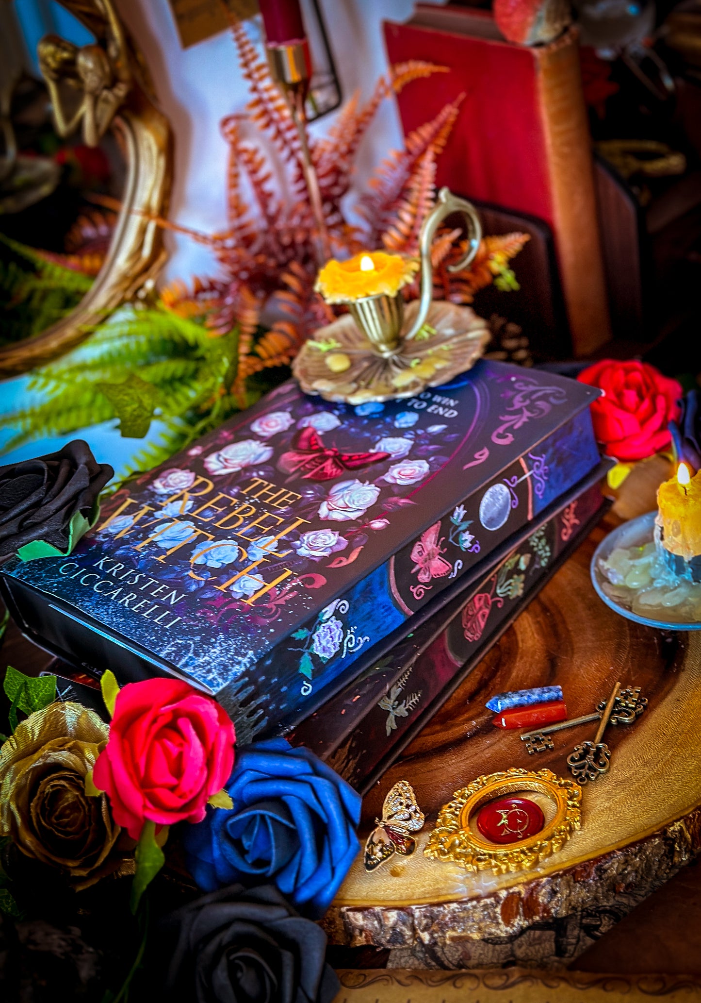 THE REBEL WICTH Hand-Painted Book Edges - Kristen Ciccarelli - Special Edition Book