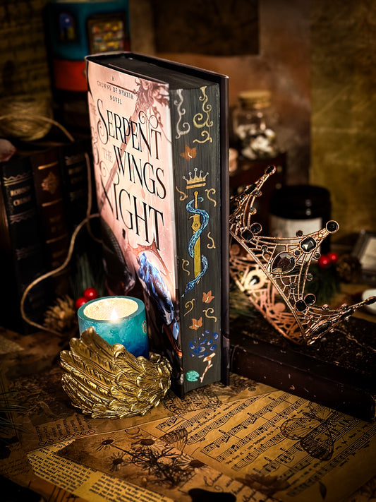 The Serpent and the Wings of Night HANDPAINTED BOOK EDGES -