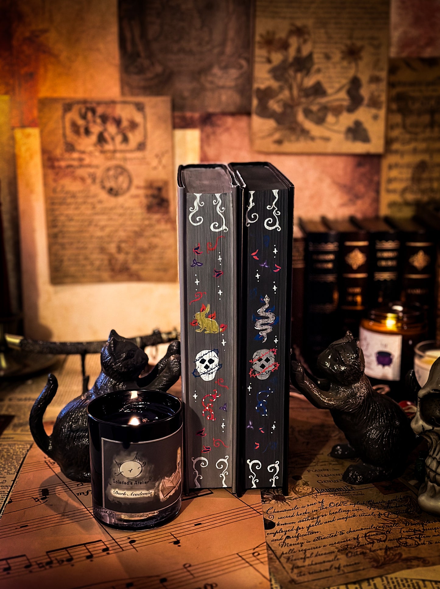 Ninth House & Hell Bent HAND-PAINTED EDGES