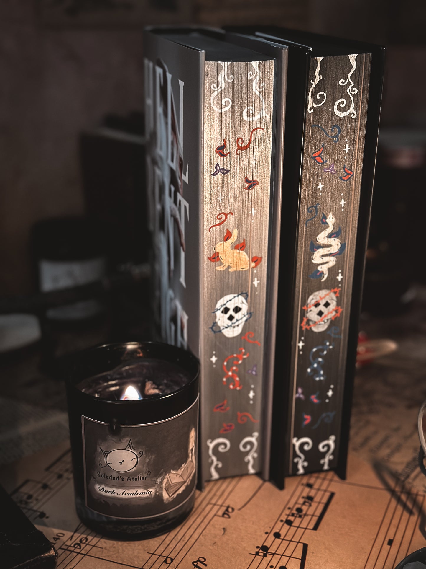 Ninth House & Hell Bent HAND-PAINTED EDGES