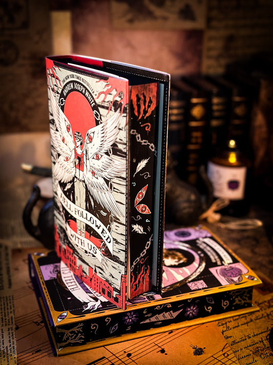 Hell Followed with Us HAND-PAINTED EDGES