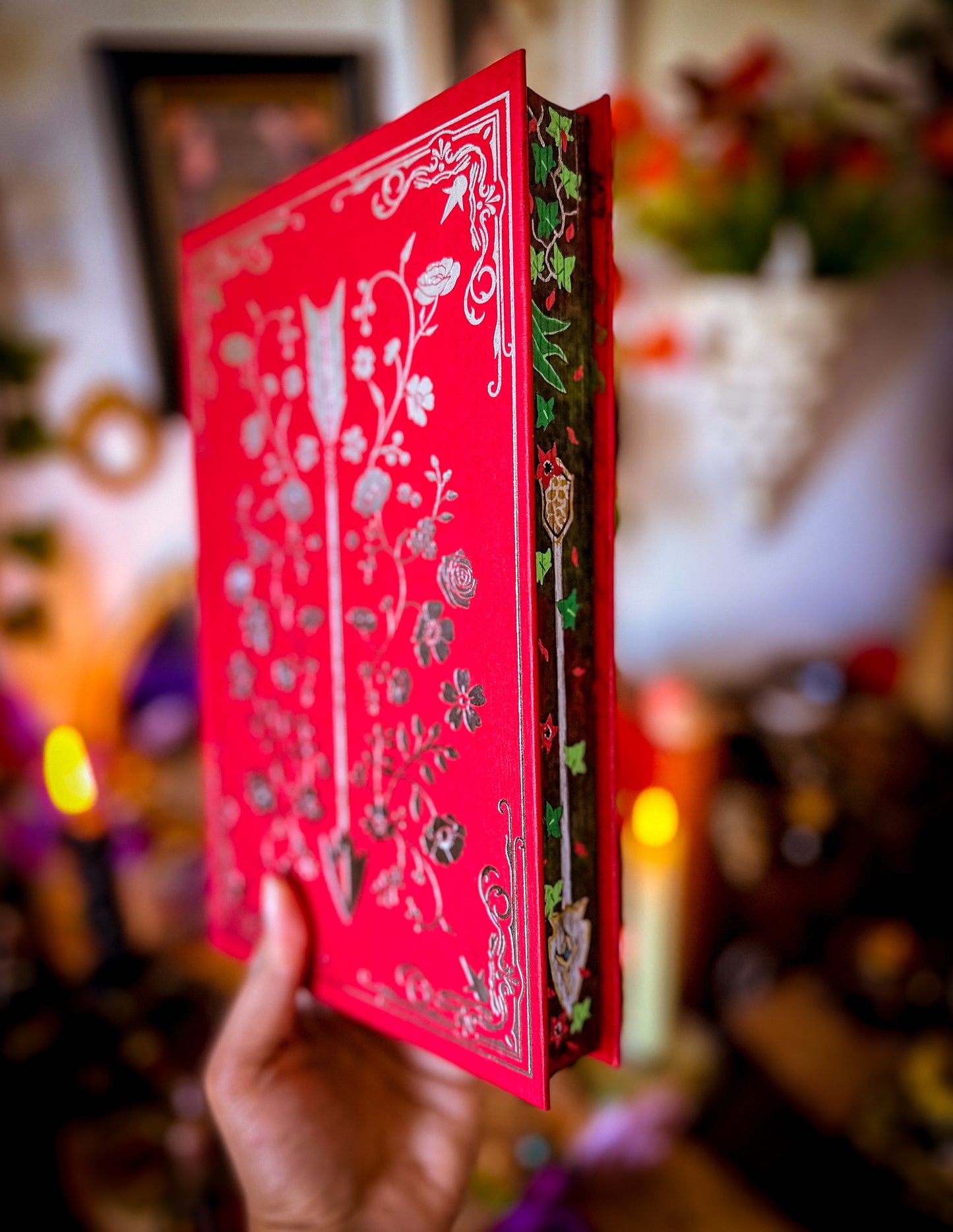 The Powerless Trilogy HANDPAINTED BOOK EDGES - by Lauren Roberts - Fearless, Reckless - Foreedge Painting