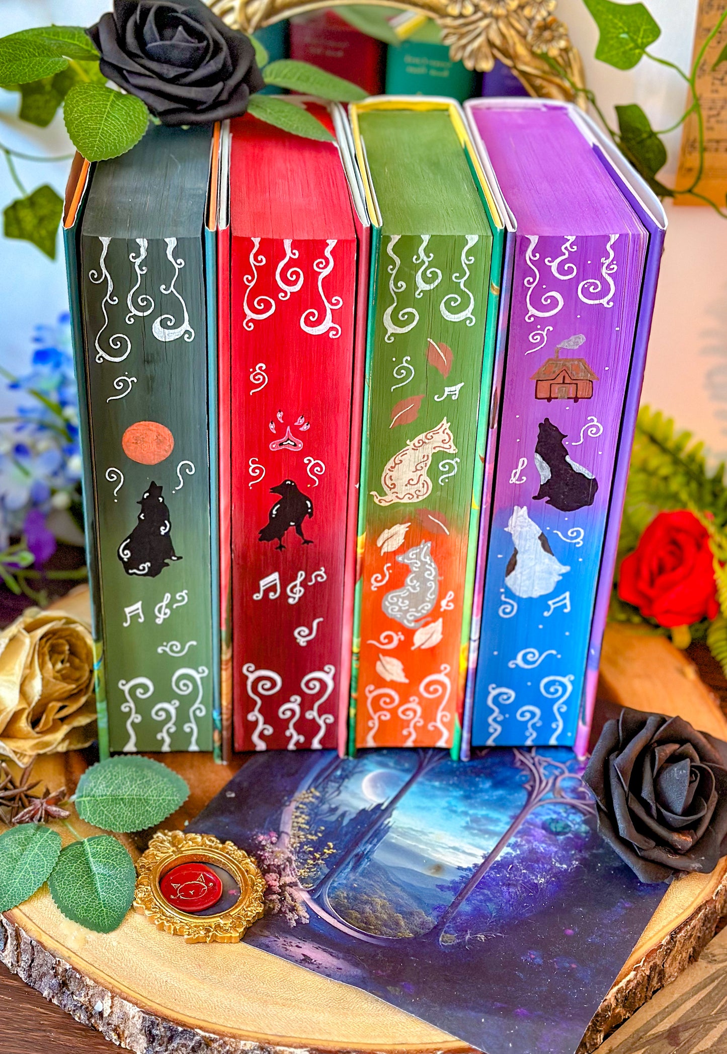 BROTHERSONG HANDPAINTED Book Edges - TJ Klune Books - Special Edition Books