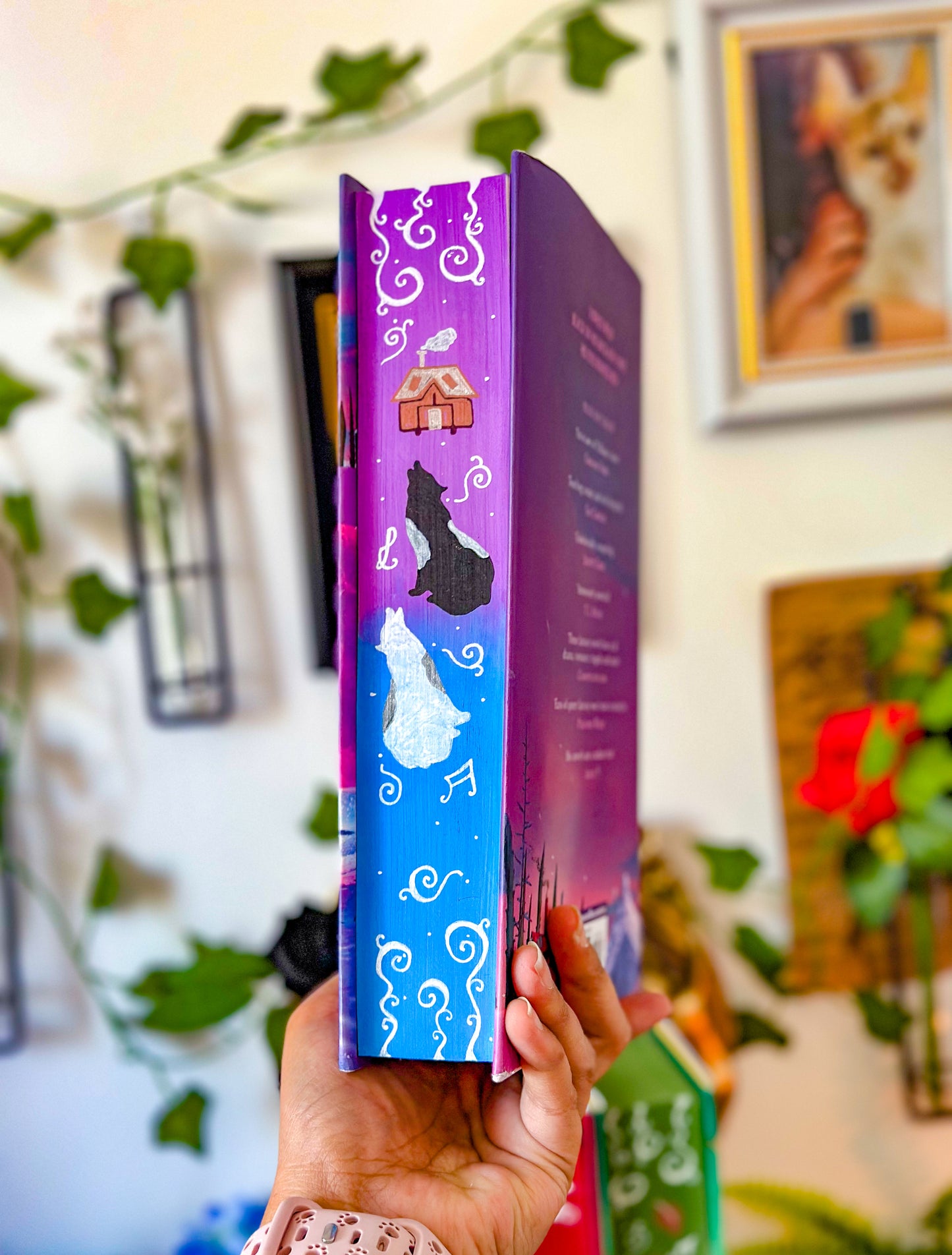 BROTHERSONG HANDPAINTED Book Edges - TJ Klune Books - Special Edition Books
