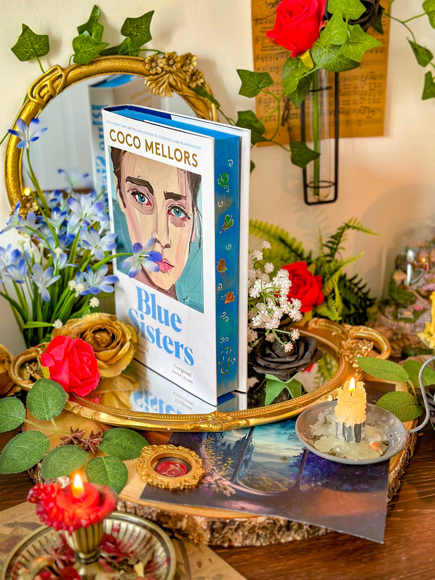 Blue Sisters HANDPAINTED BOOK EDGES - Special Edition Book - Coco Mellors
