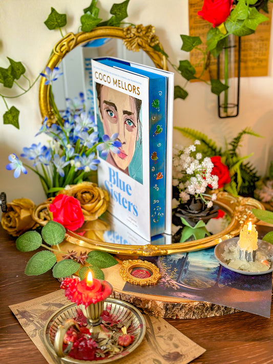 Blue Sisters HANDPAINTED BOOK EDGES - Special Edition Book - Coco Mellors