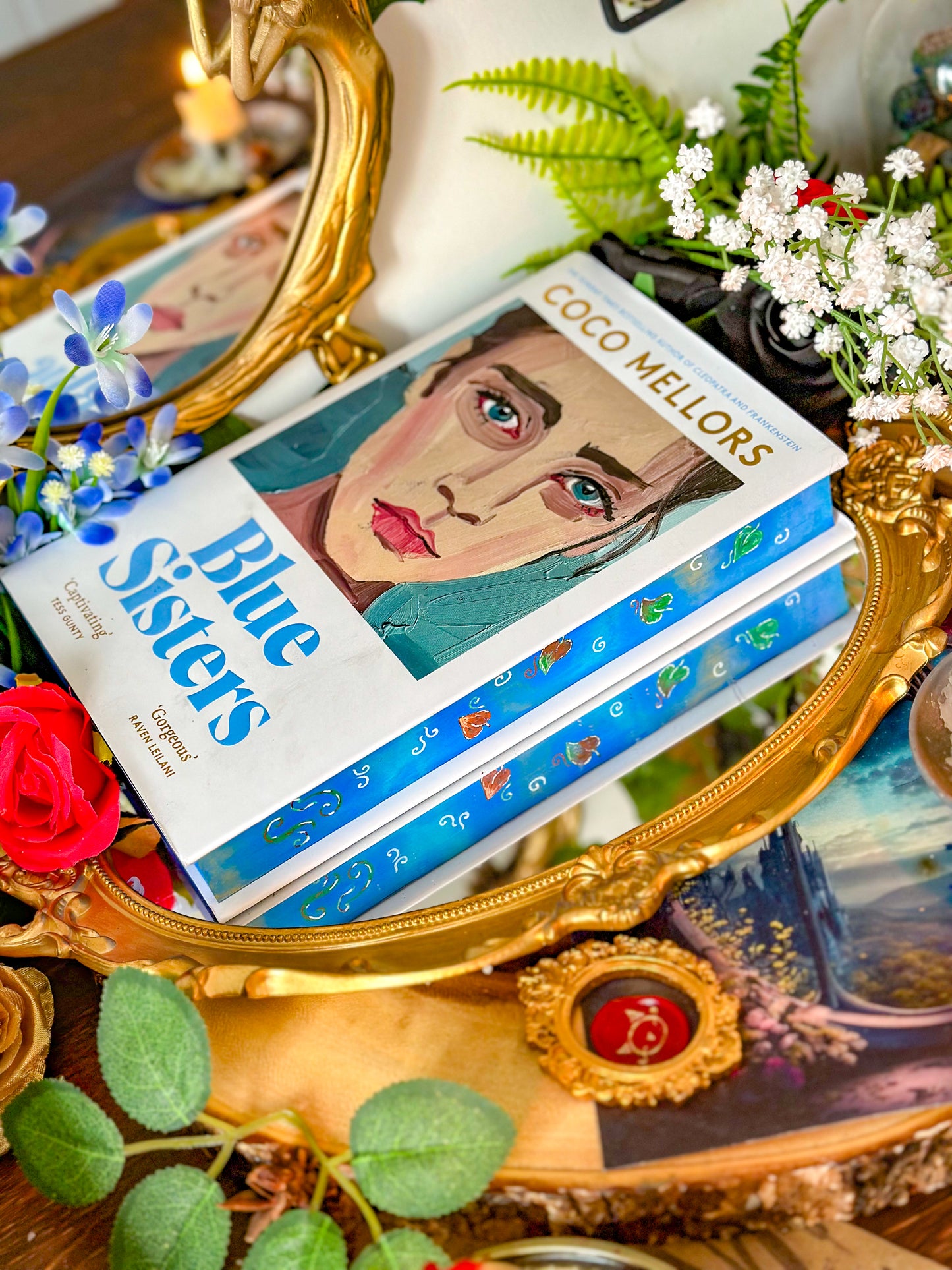 Blue Sisters HANDPAINTED BOOK EDGES - Special Edition Book - Coco Mellors
