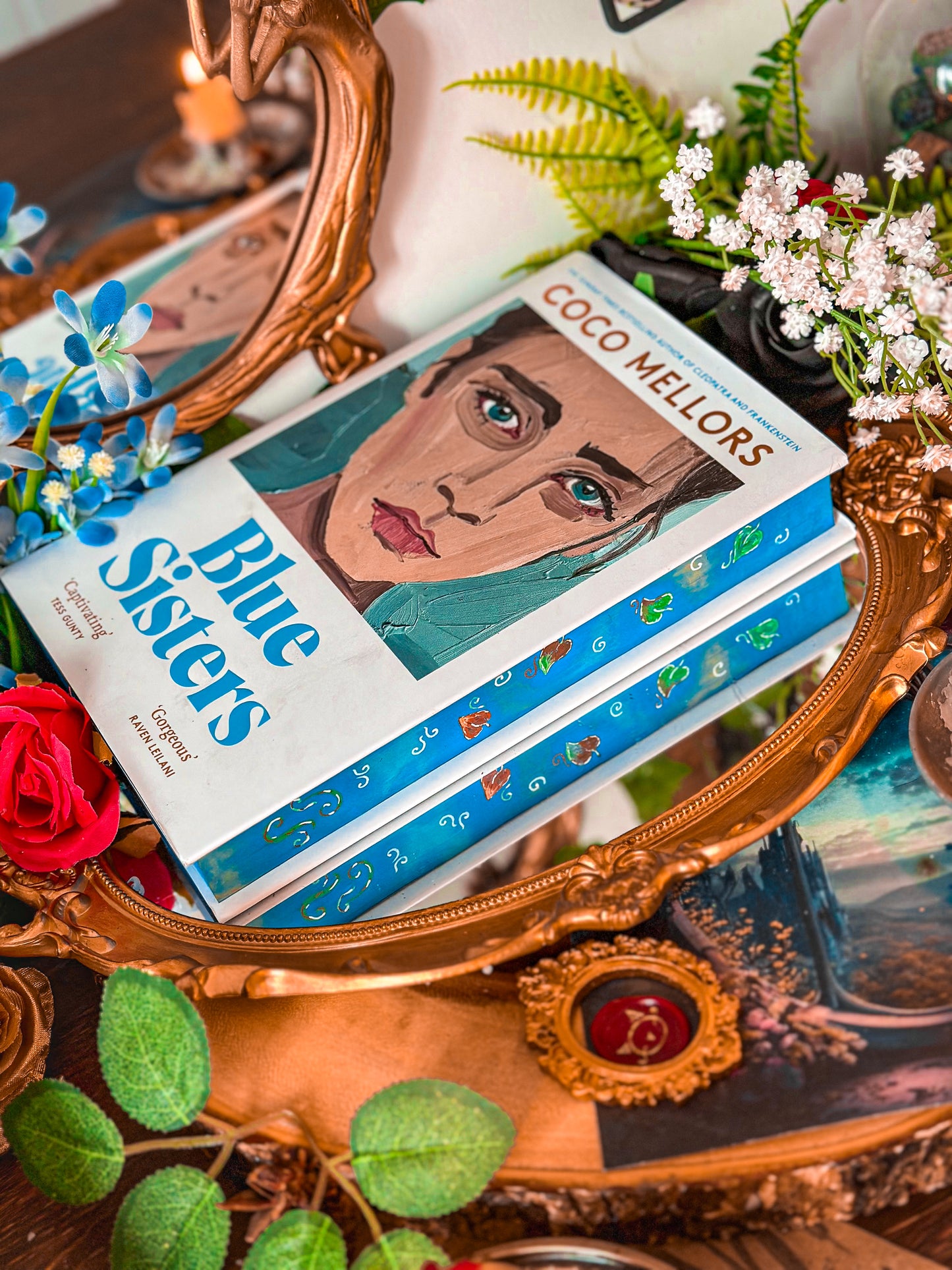 Blue Sisters HANDPAINTED BOOK EDGES - Special Edition Book - Coco Mellors