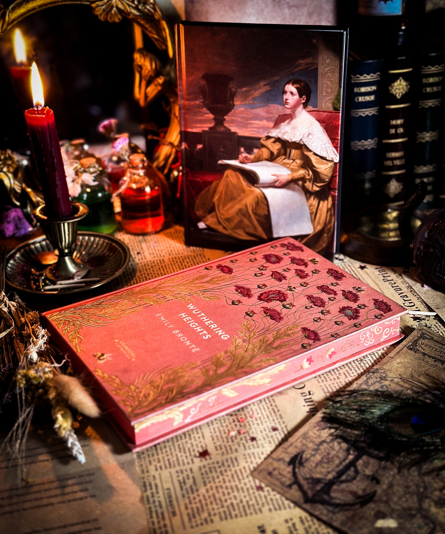 Wuthering Heights Hand-Painted Edges - Cranford Collection - Spray Book Edge