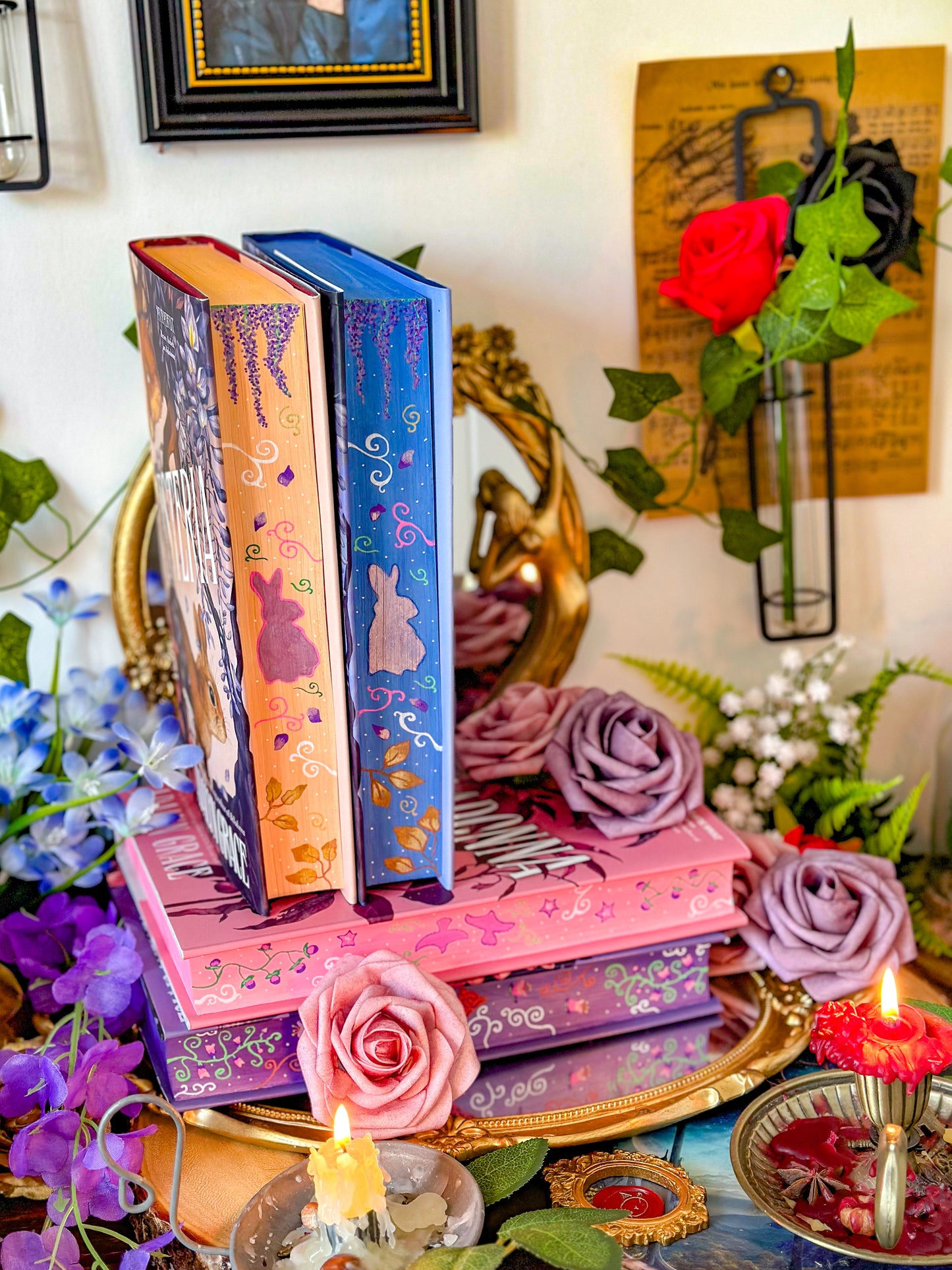 WISTERIA Hand-painted BOOK EDGES - Adalyn Grace Books - Special Edition Book