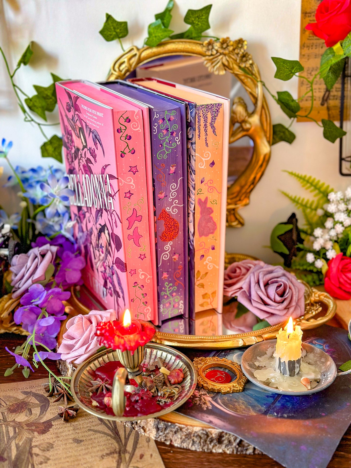 WISTERIA Hand-painted BOOK EDGES - Adalyn Grace Books - Special Edition Book