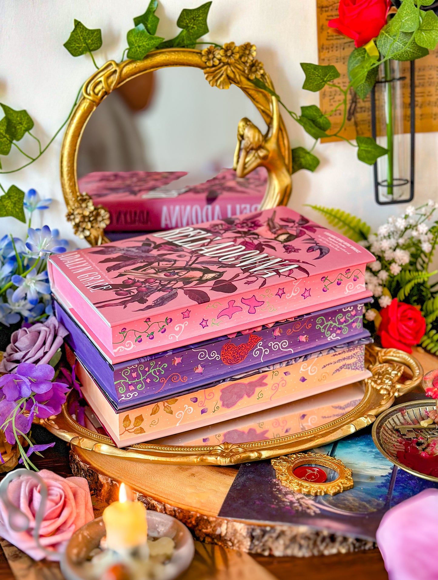 WISTERIA Hand-painted BOOK EDGES - Adalyn Grace Books - Special Edition Book