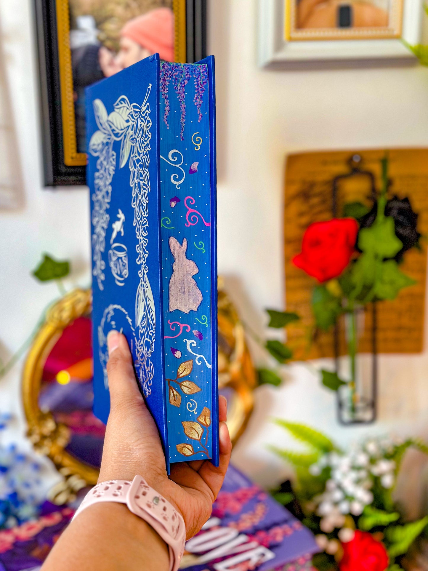WISTERIA Hand-painted BOOK EDGES - Adalyn Grace Books - Special Edition Book