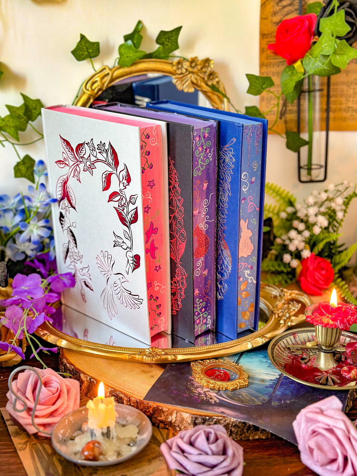 WISTERIA Hand-painted BOOK EDGES - Adalyn Grace Books - Special Edition Book