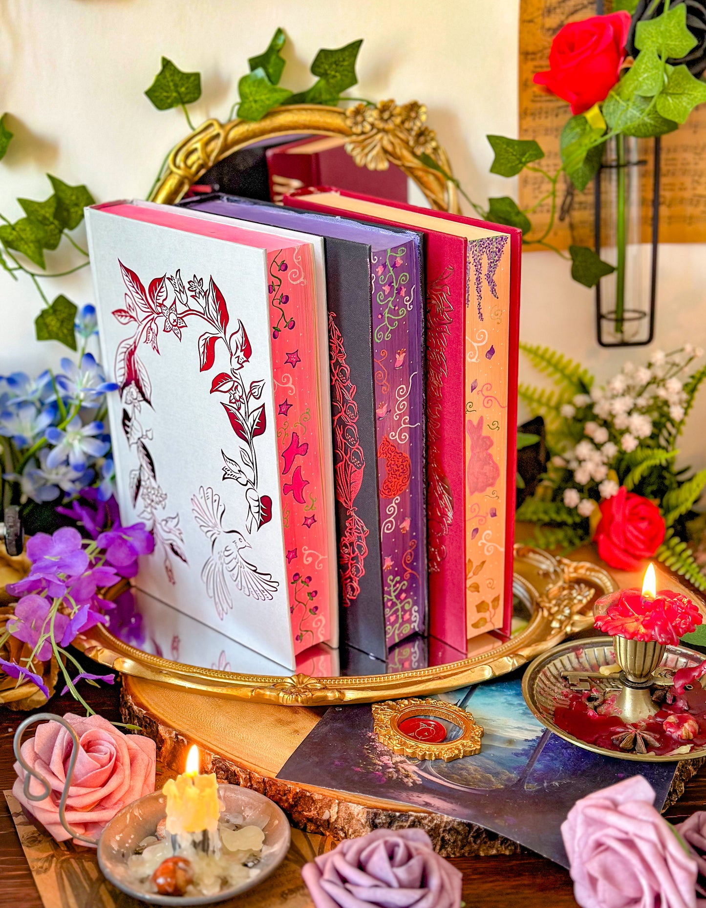 WISTERIA Hand-painted BOOK EDGES - Adalyn Grace Books - Special Edition Book