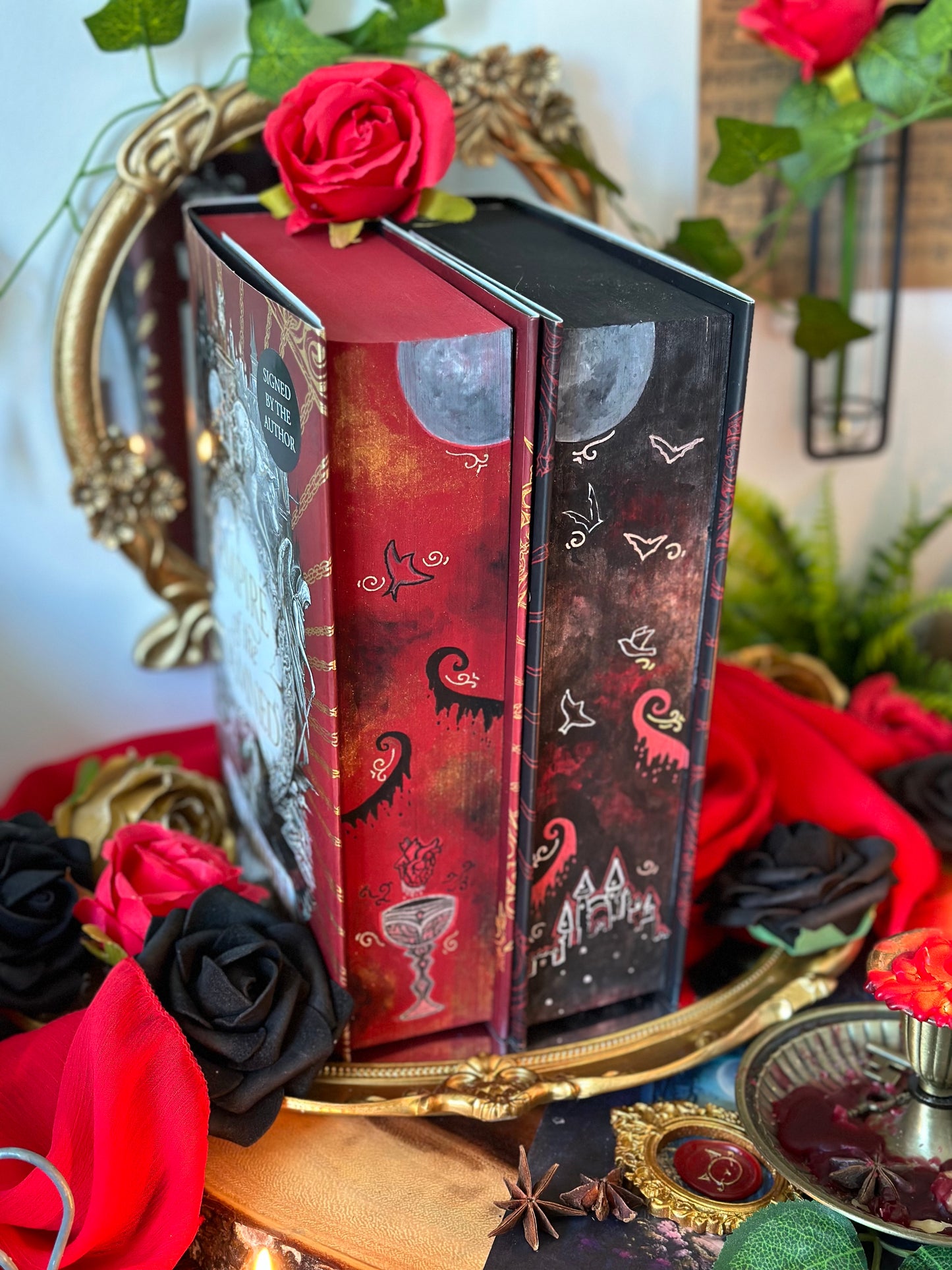 Empire of the Vampire & Empire of the Damned HAND-PAINTED BOOK EDGES