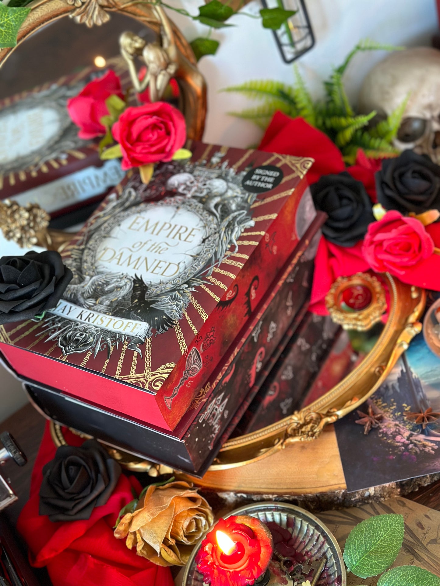 Empire of the Vampire & Empire of the Damned HAND-PAINTED BOOK EDGES