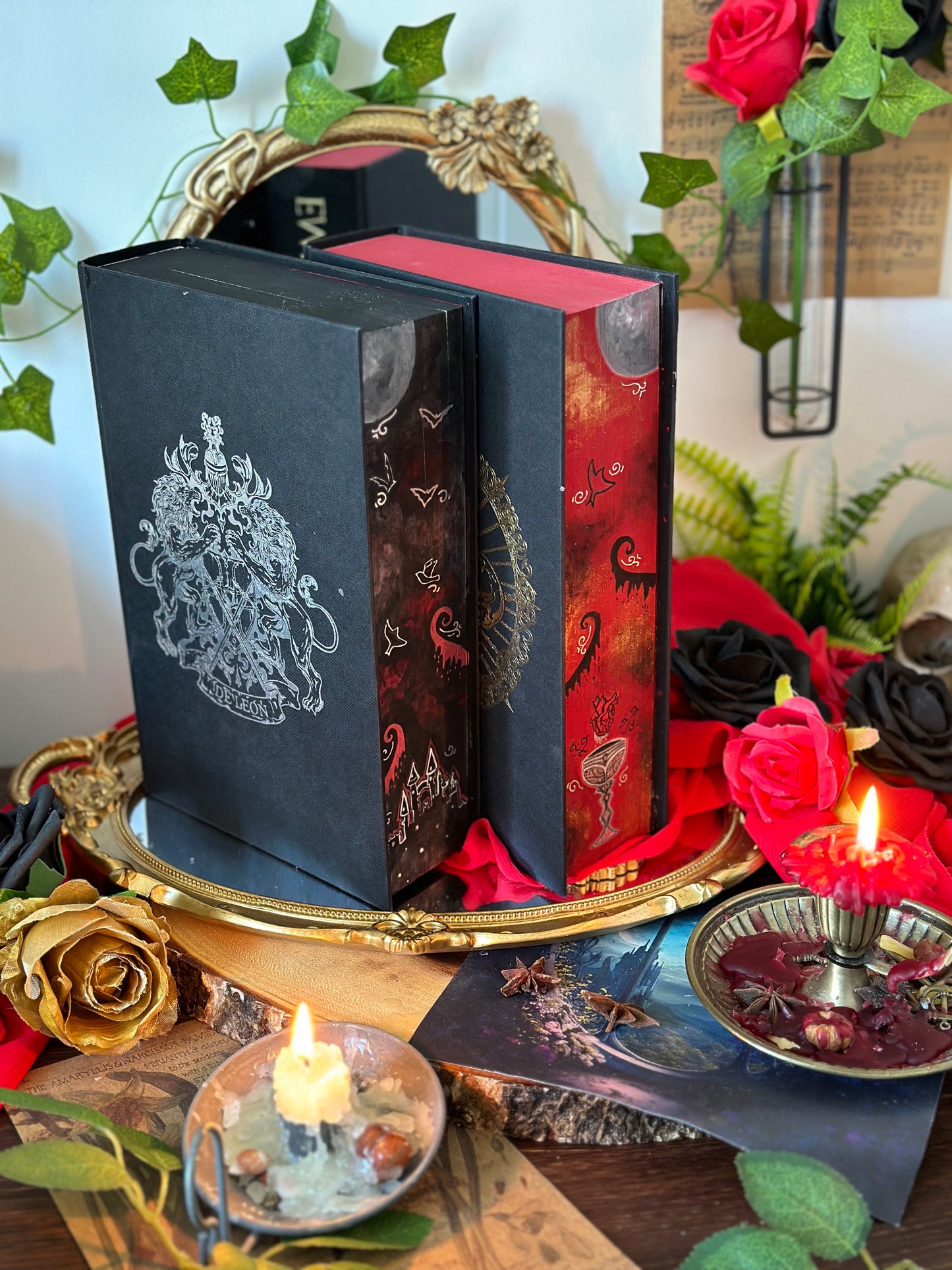 Empire of the Vampire & Empire of the Damned HAND-PAINTED BOOK EDGES