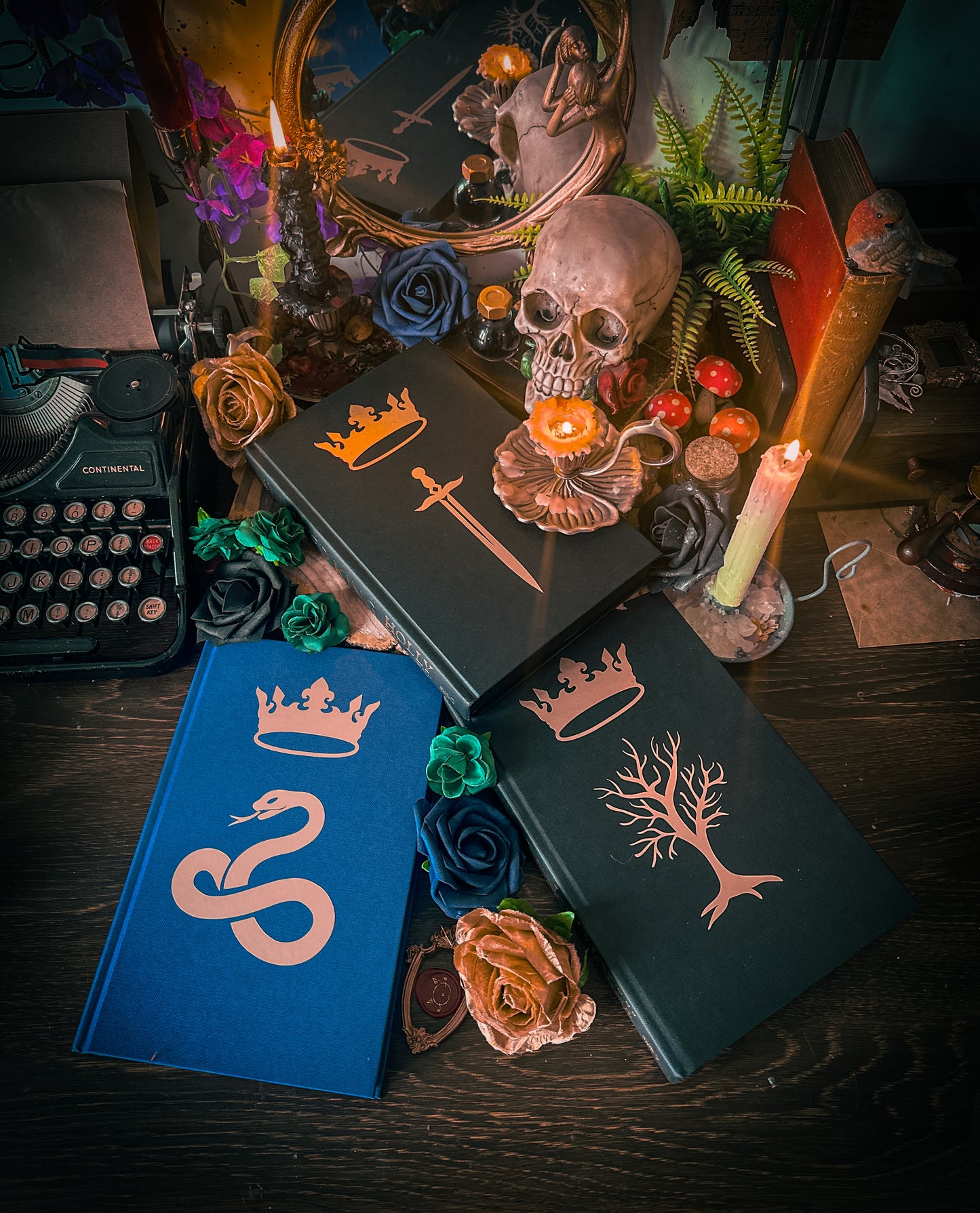 The Folk of the Air Series HANDPAINTED BOOK EDGES - The Cruel Prince - Holly Black Books Special Edition Book