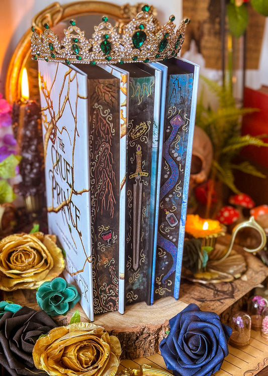 The Folk of the Air Series HANDPAINTED BOOK EDGES - The Cruel Prince - Holly Black Books Special Edition Book