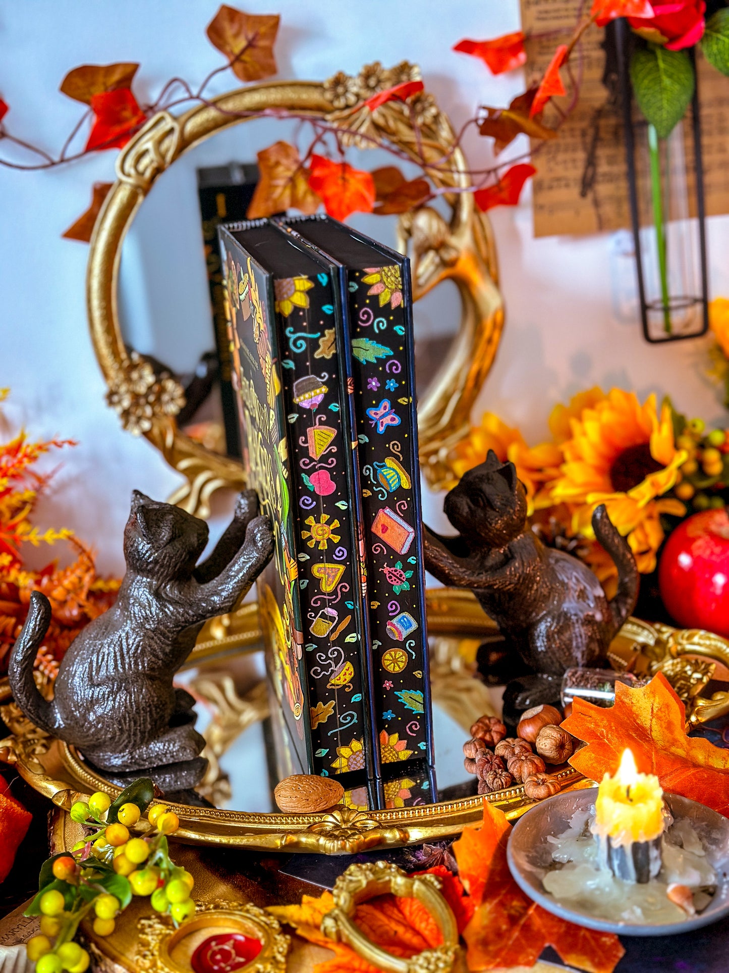 Adenashire Series: A FELLOWSHIP of Bakers & Magic A FELLOWSHIP of Librarians and Dragons Hand-painted Book Edges - Special Edition Book