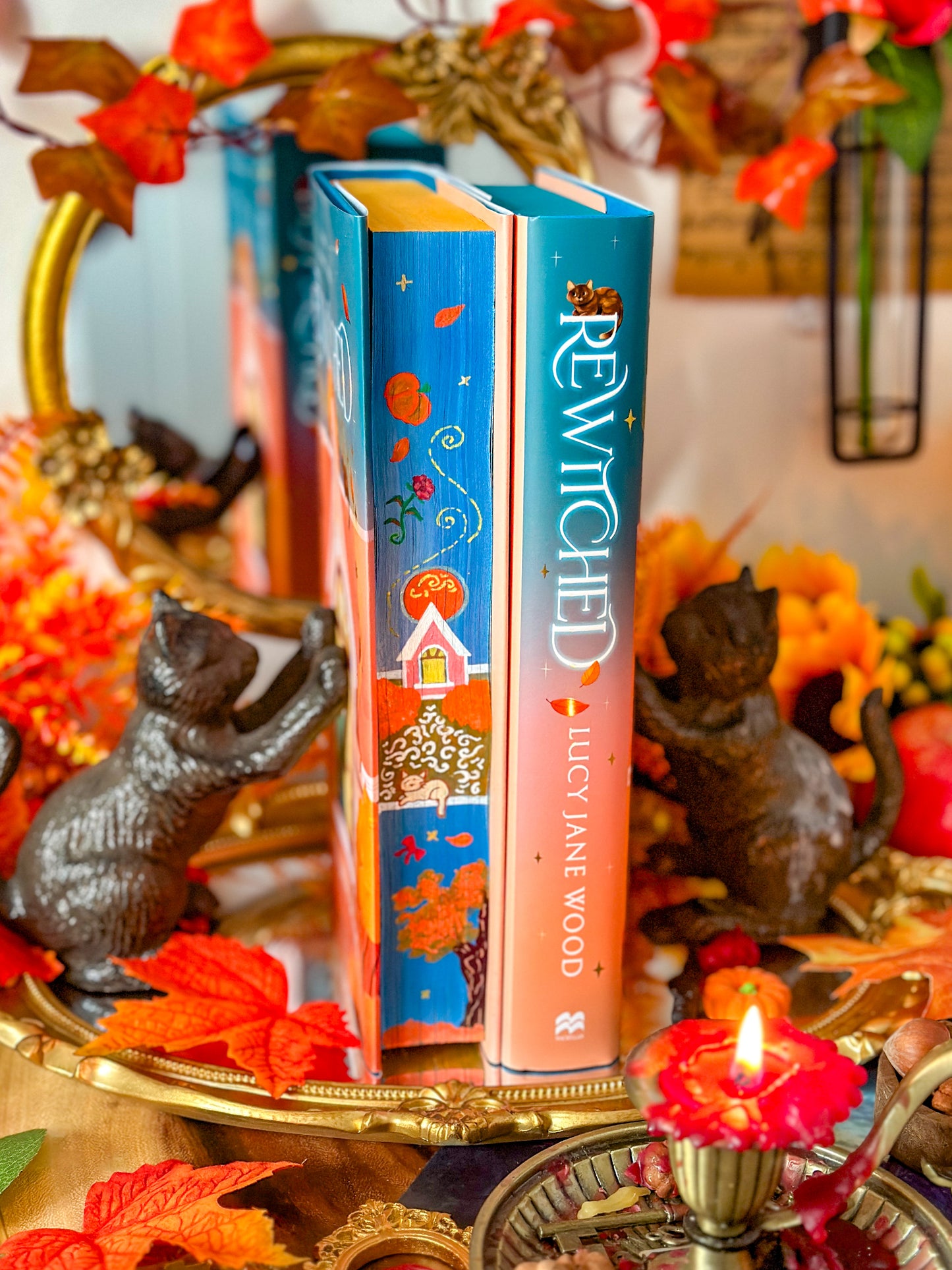 REWITCHED Hand-Painted BOOK EDGES - Lucy Jane Wood Book - Special Edition Book