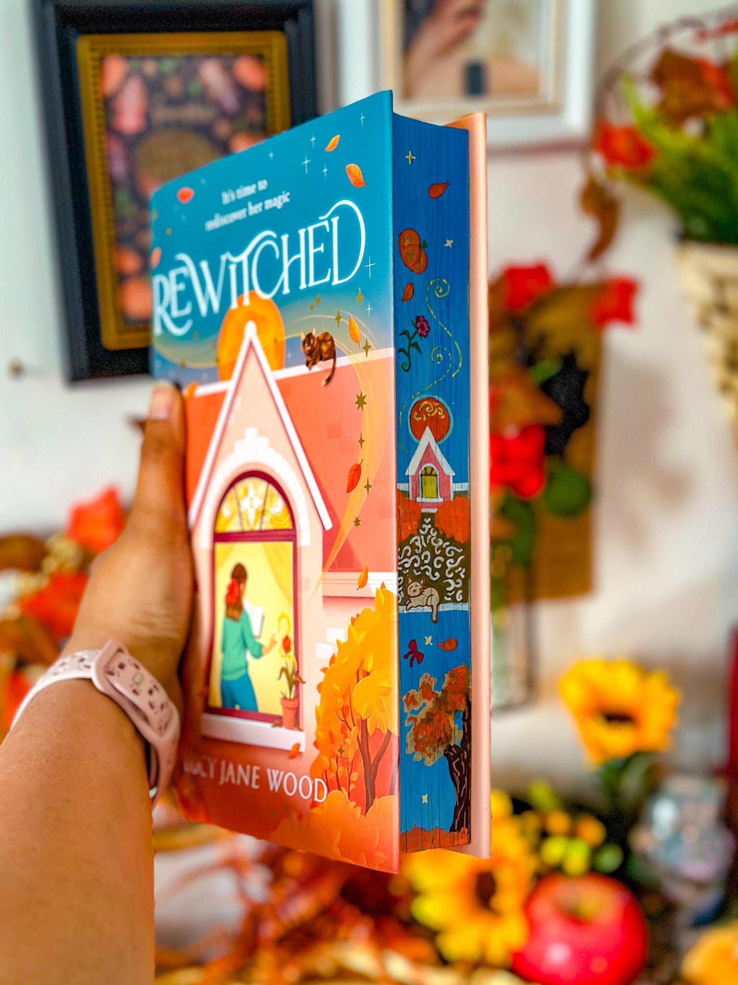 REWITCHED Hand-Painted BOOK EDGES - Lucy Jane Wood Book - Special Edition Book