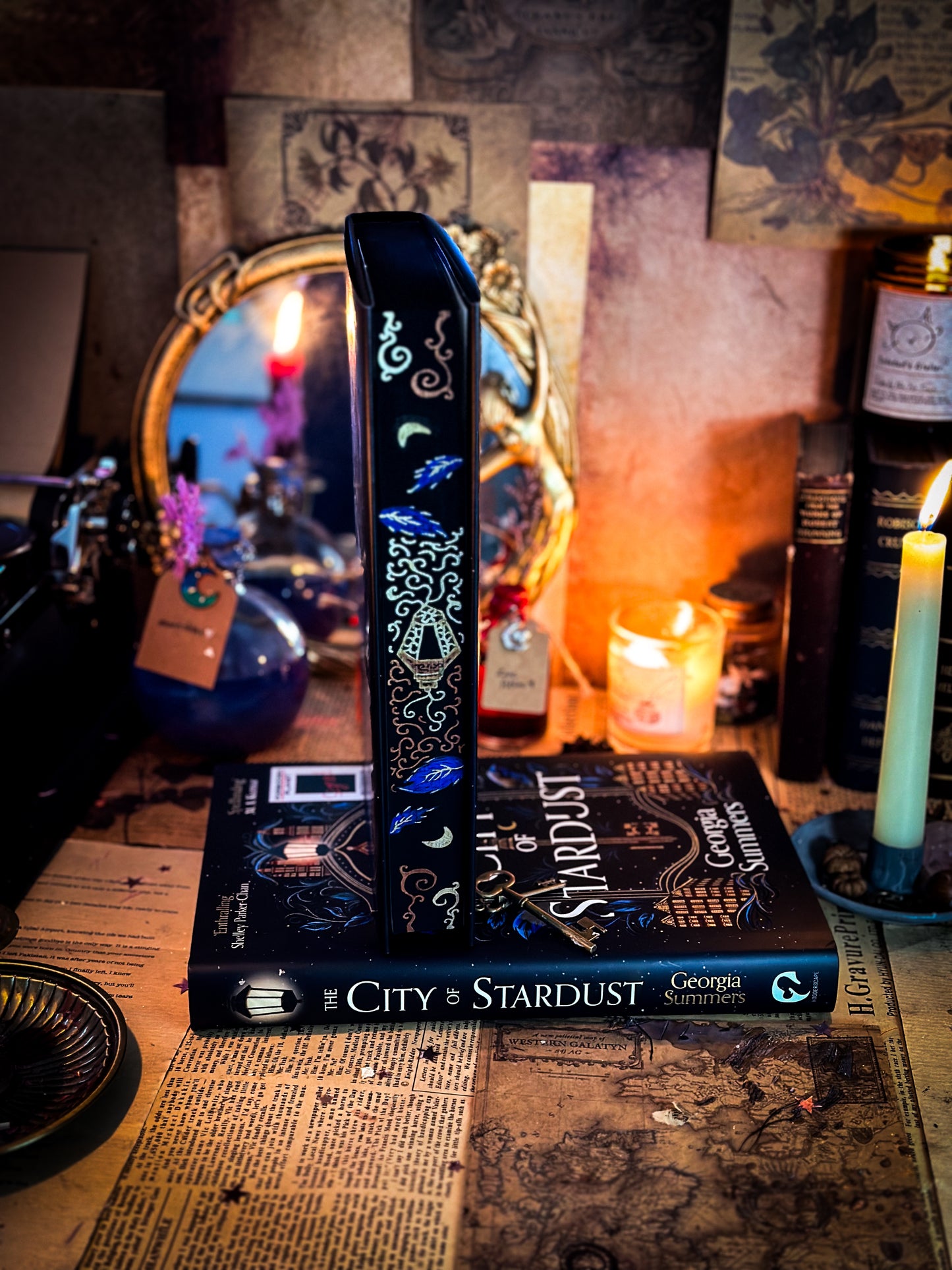 SIGNED: The City of Stardust HANDPAINTED Book EDGES