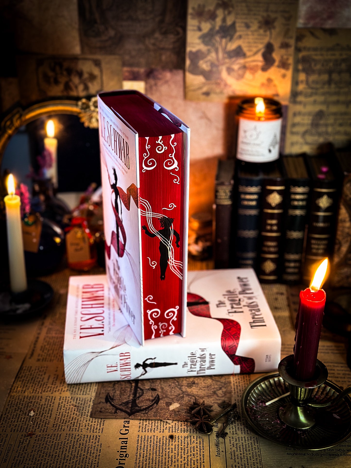 SIGNED: The Fragile Threads of Power Hand-Painted BOOK EDGES