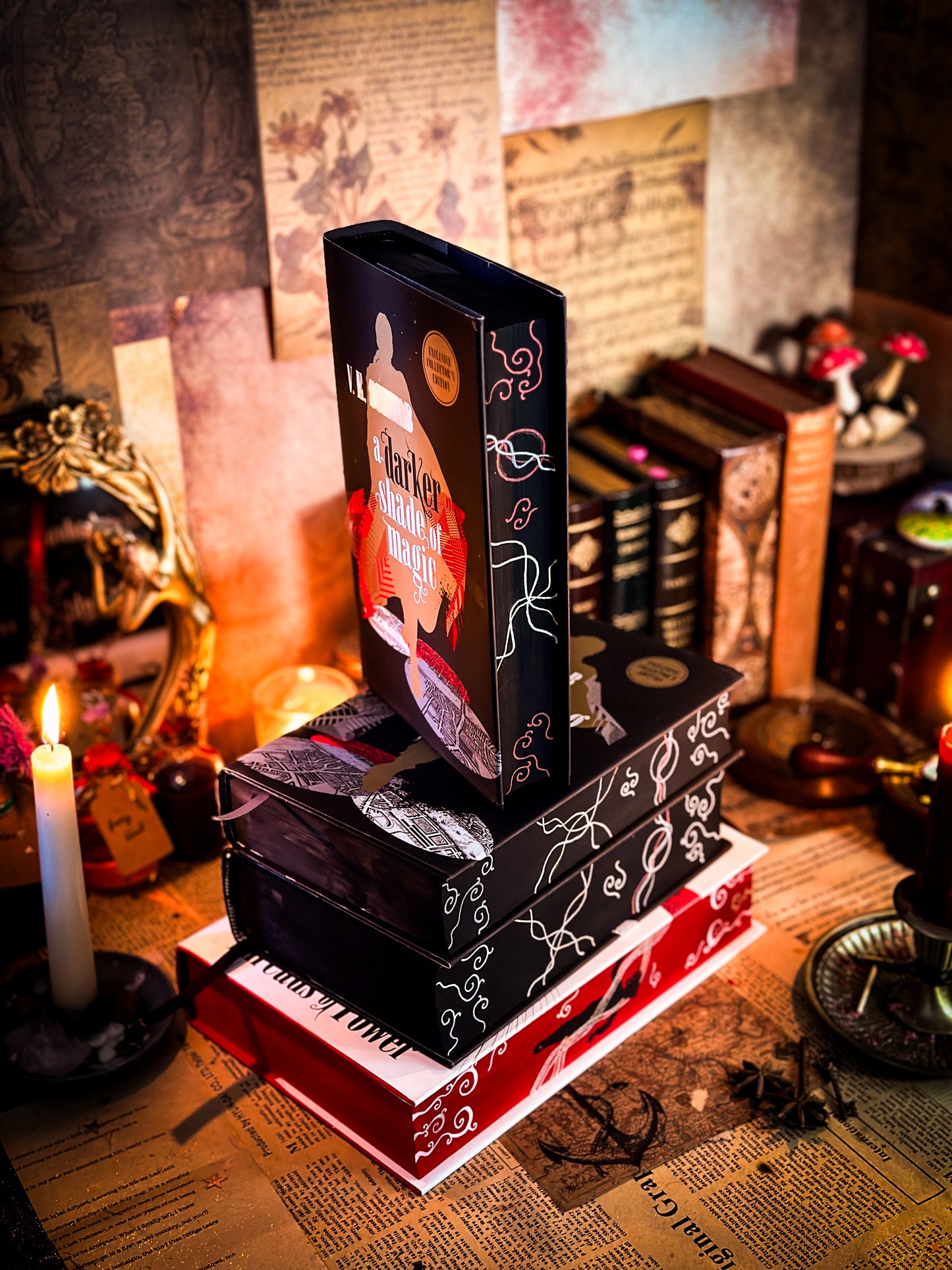 A Darker Shade of Magic SERIES Boxset HANDPAINTED EDGES