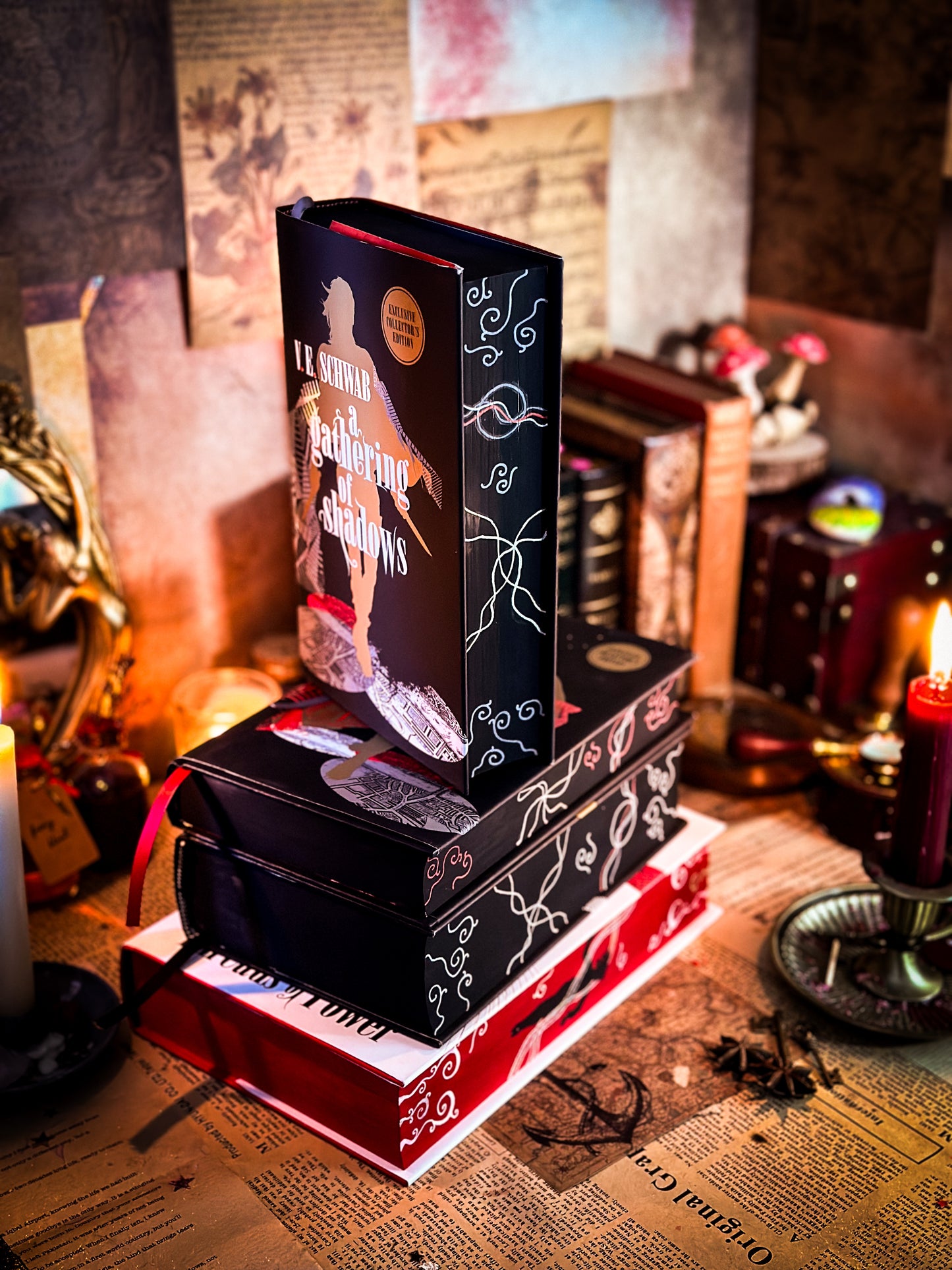 A Darker Shade of Magic SERIES Boxset HANDPAINTED EDGES