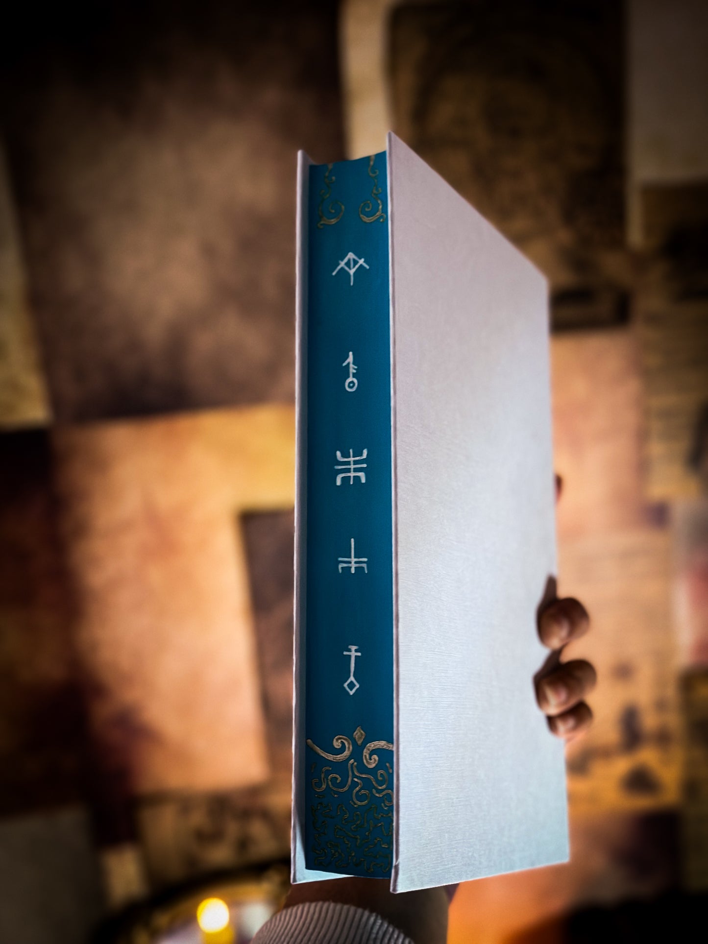 A Fate Inked in Blood Hand-Painted Book Edges