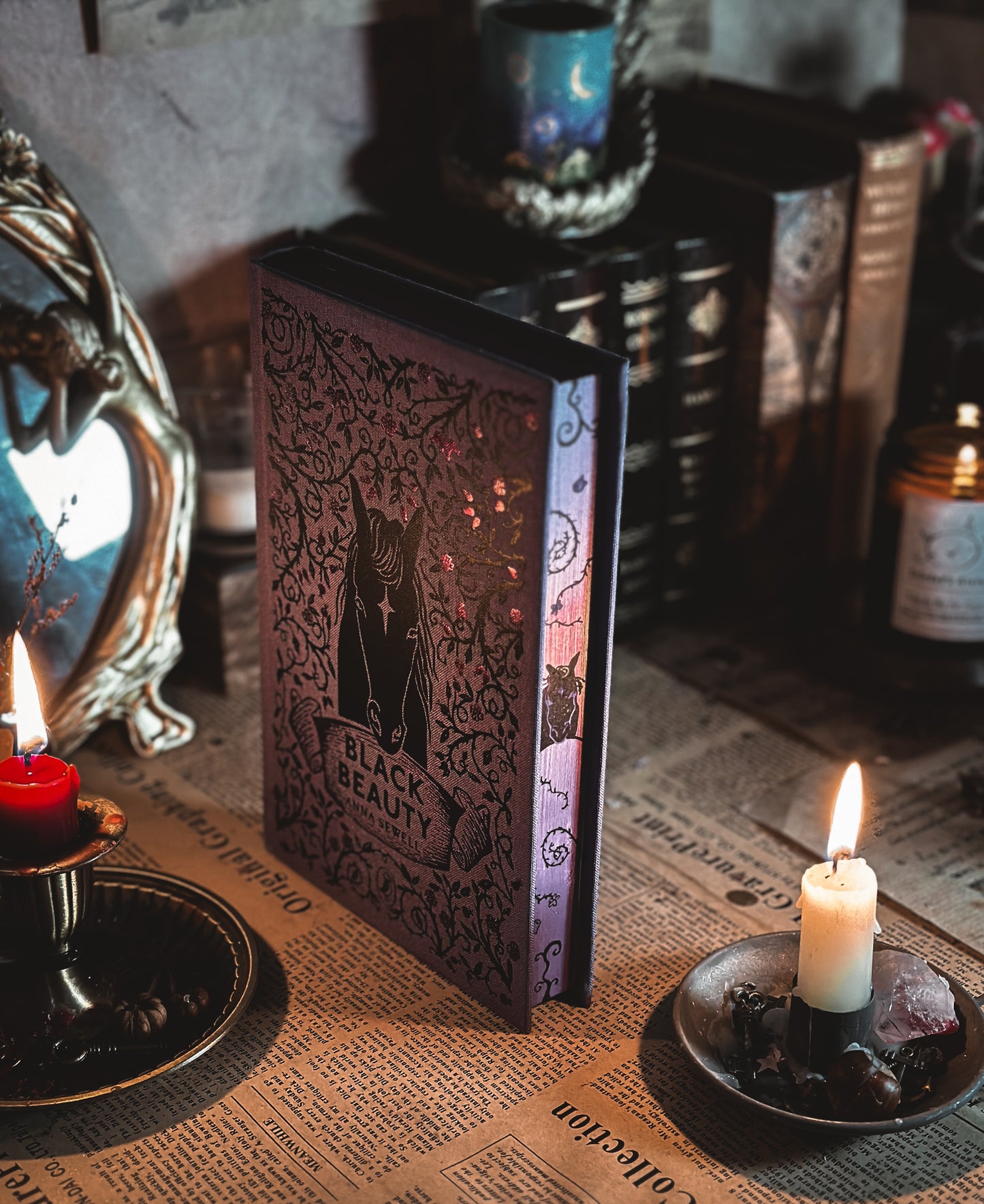 Black Beauty Hand-Painted Book Edges