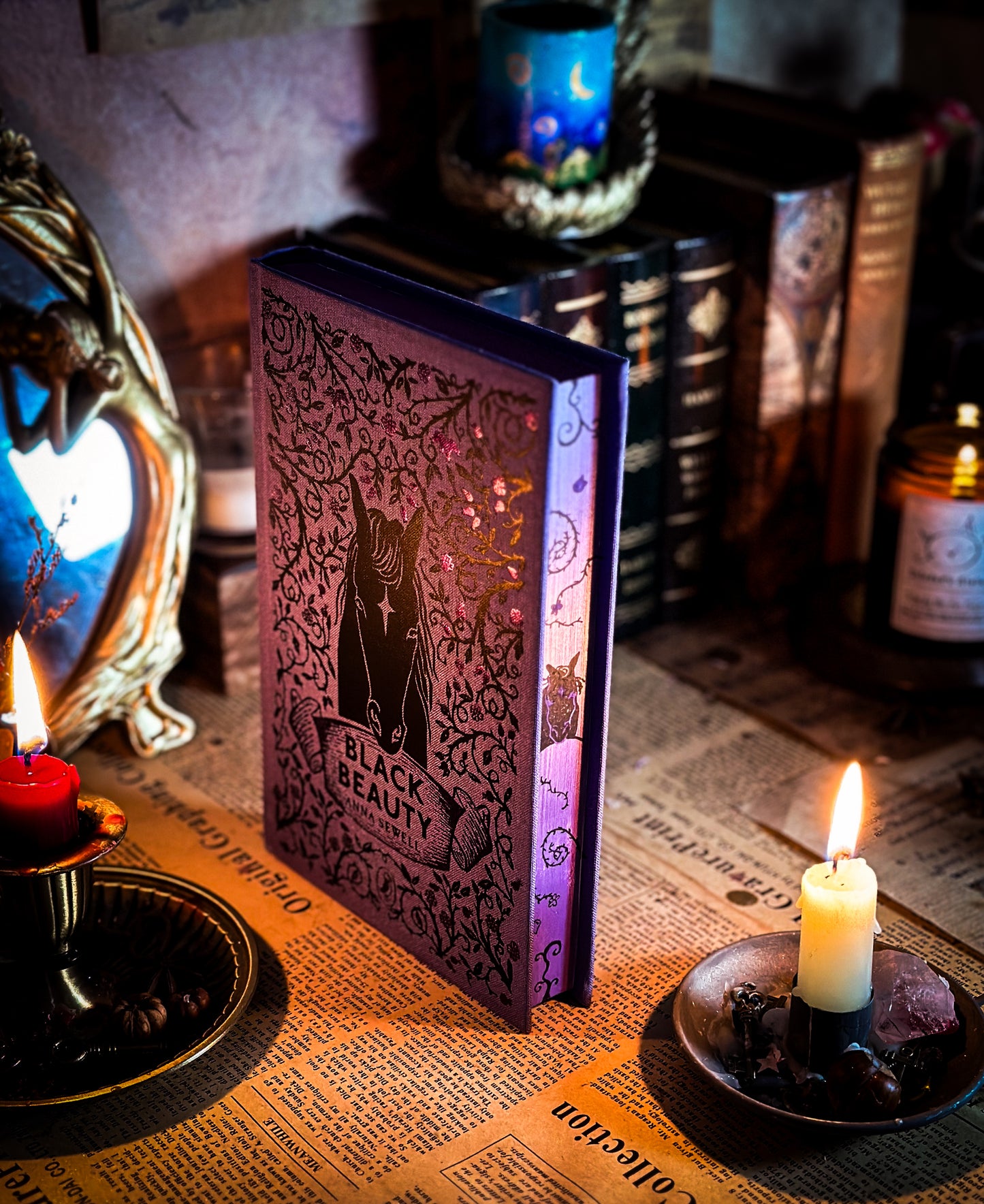 Black Beauty Hand-Painted Book Edges
