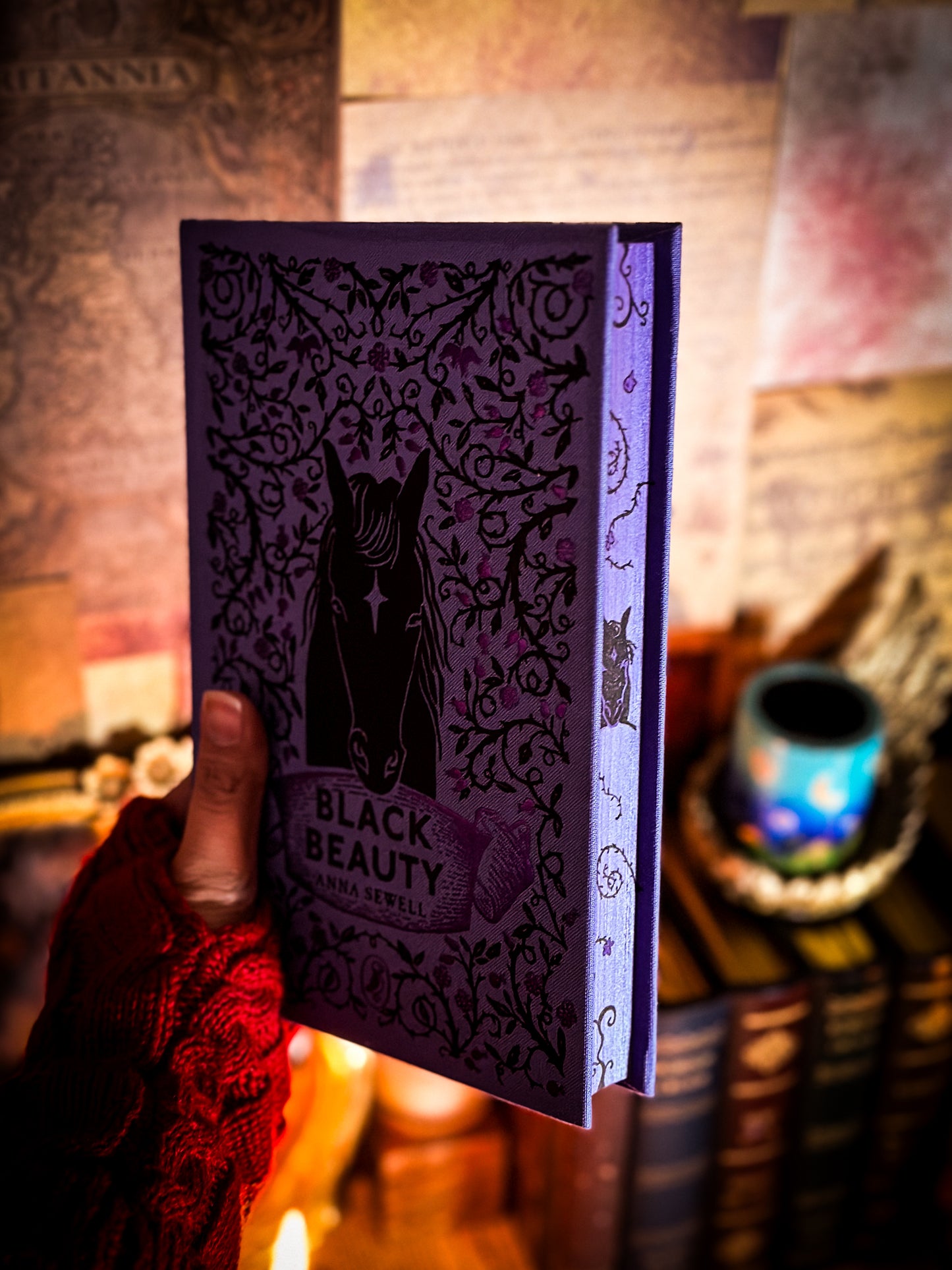 Black Beauty Hand-Painted Book Edges