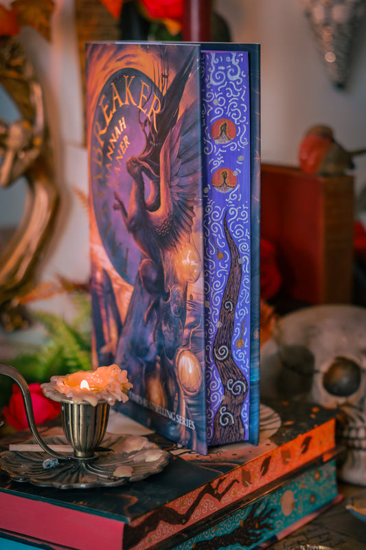 FAITHBREAKER + complete SET HANDPAINTED Book Edges - Special Edition Book - Hannah Kaner (Godkiller, Sunbringer, Faithbreaker)