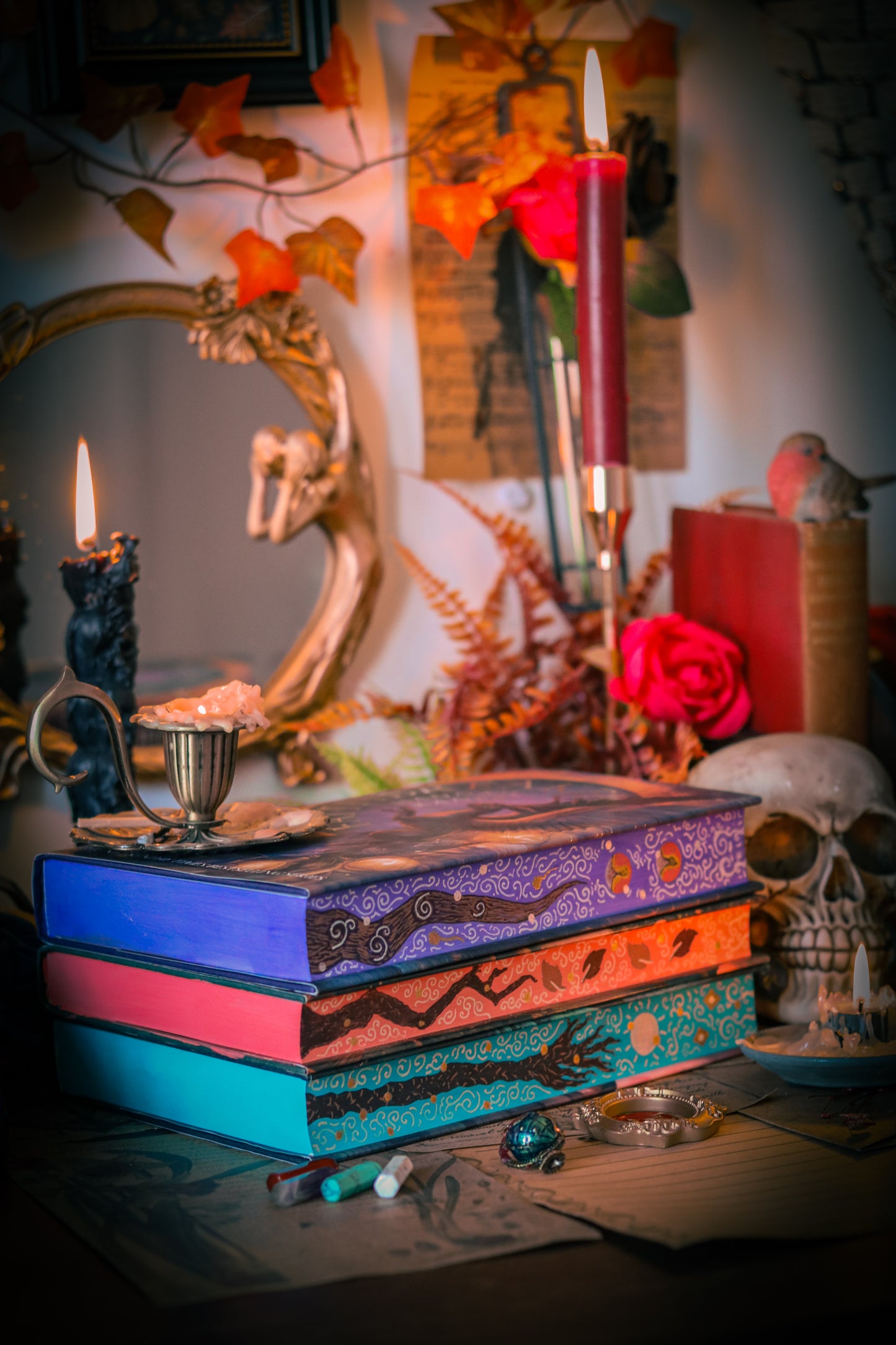 FAITHBREAKER + complete SET HANDPAINTED Book Edges - Special Edition Book - Hannah Kaner (Godkiller, Sunbringer, Faithbreaker)