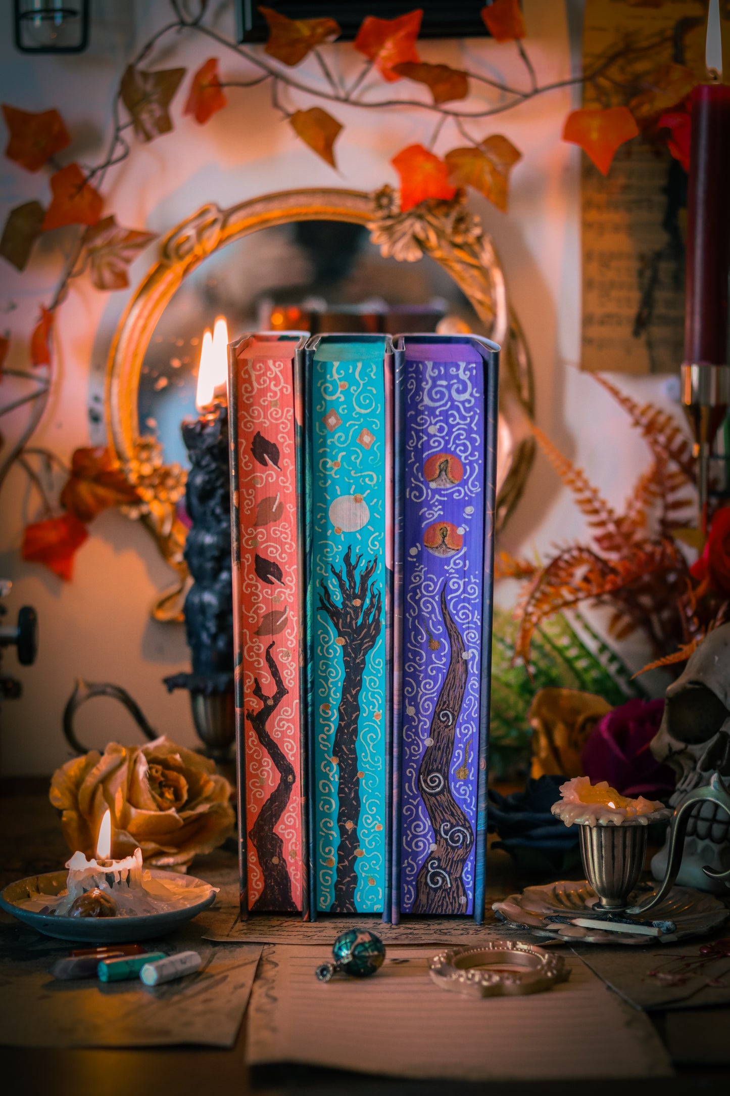 FAITHBREAKER + complete SET HANDPAINTED Book Edges - Special Edition Book - Hannah Kaner (Godkiller, Sunbringer, Faithbreaker)