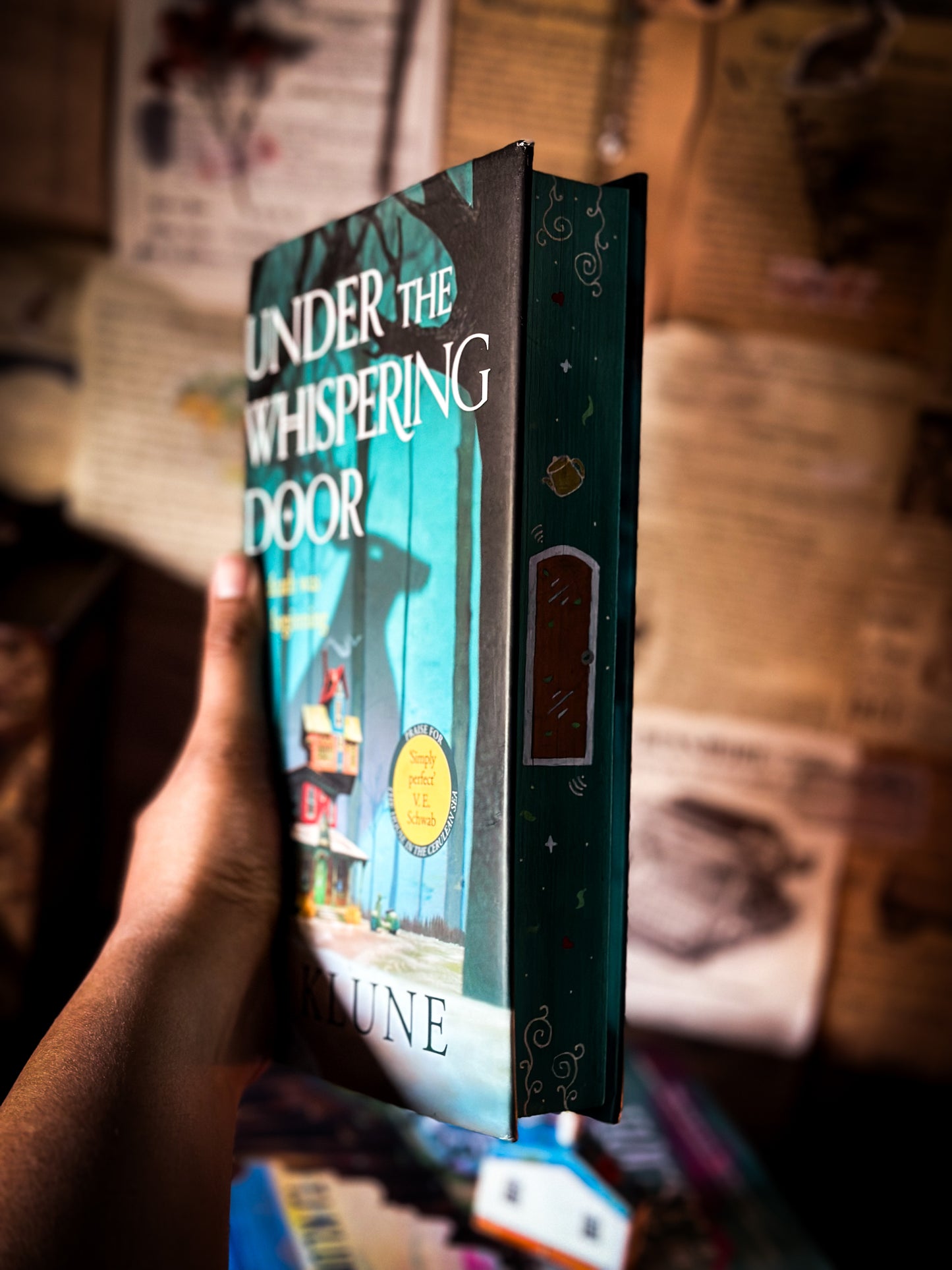 Under the Whispering Door HAND-PAINTED EDGES