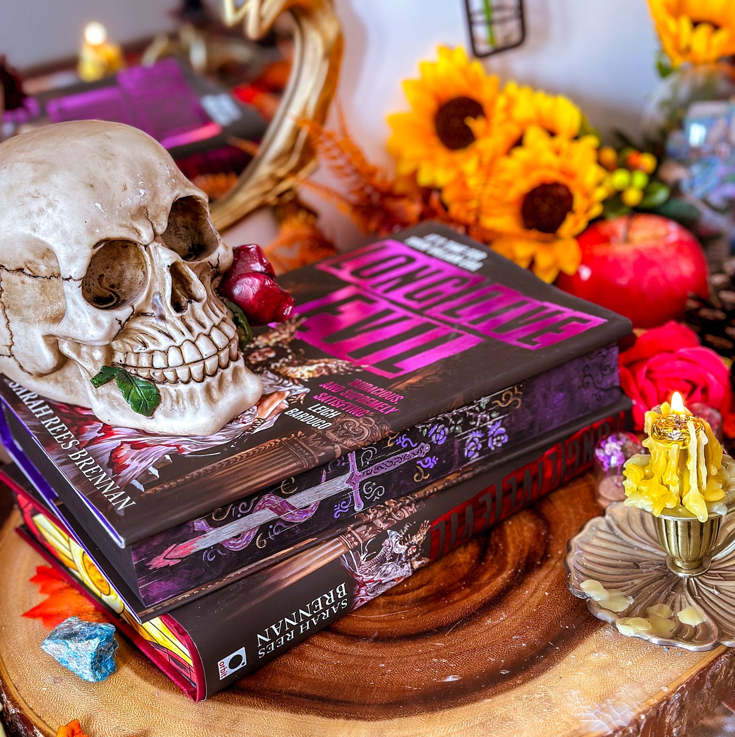 LONG LIVE EVIL hand-painted book edges - Sarah Rees Brennan - Special Edition Book