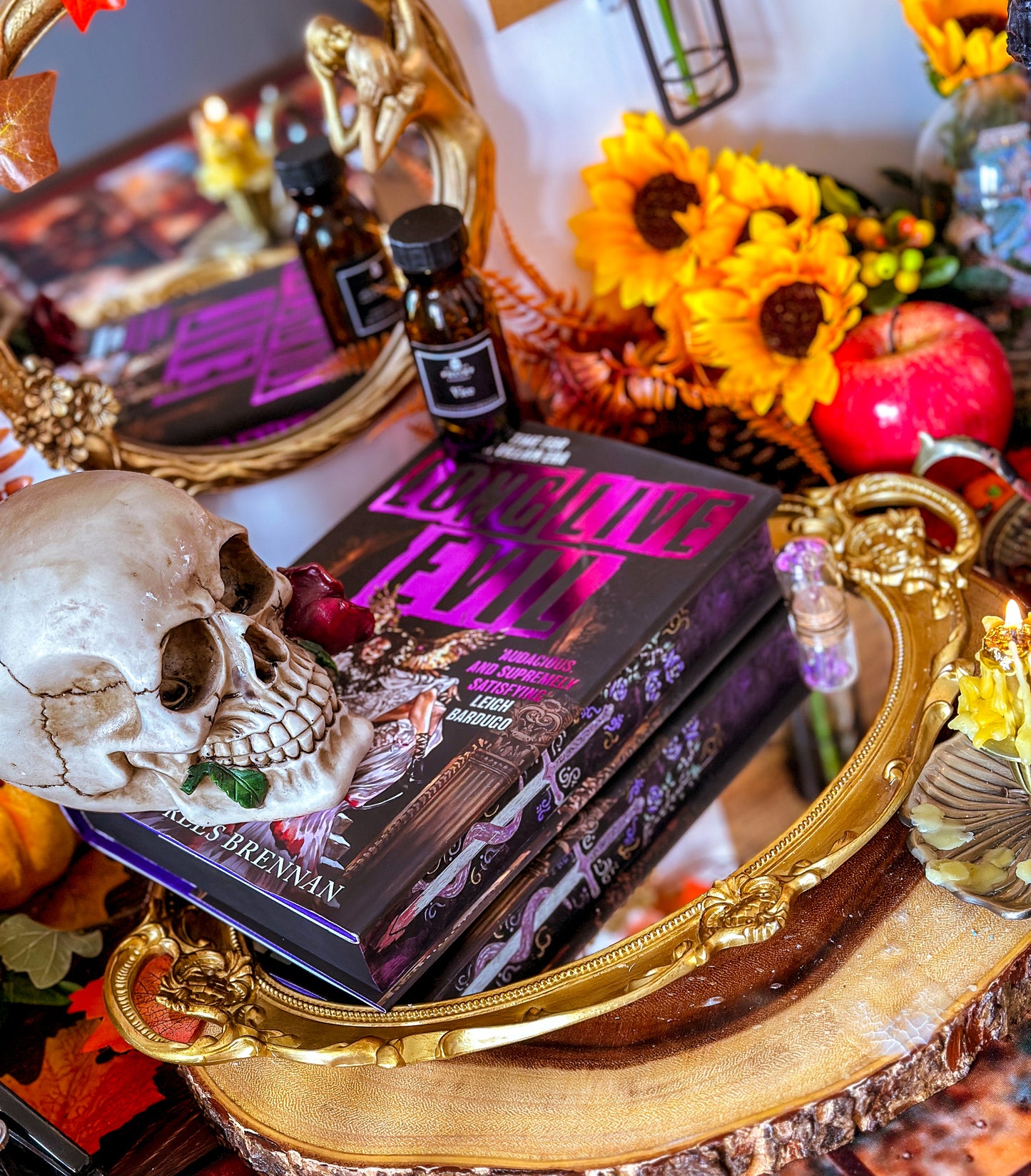 LONG LIVE EVIL hand-painted book edges - Sarah Rees Brennan - Special Edition Book